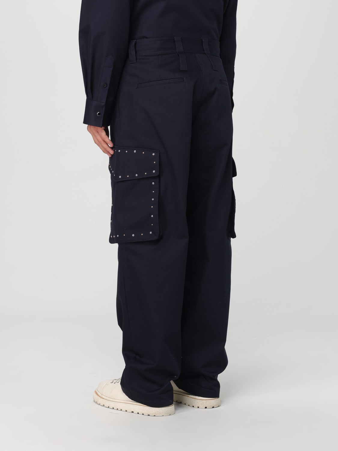 MSGM PANTS: Pants men MSGM, Blue - Img 3