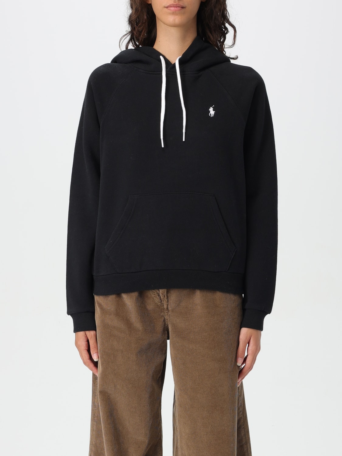 POLO RALPH LAUREN SWEATSHIRT: Polo Ralph Lauren hoodie, Black - Img 1