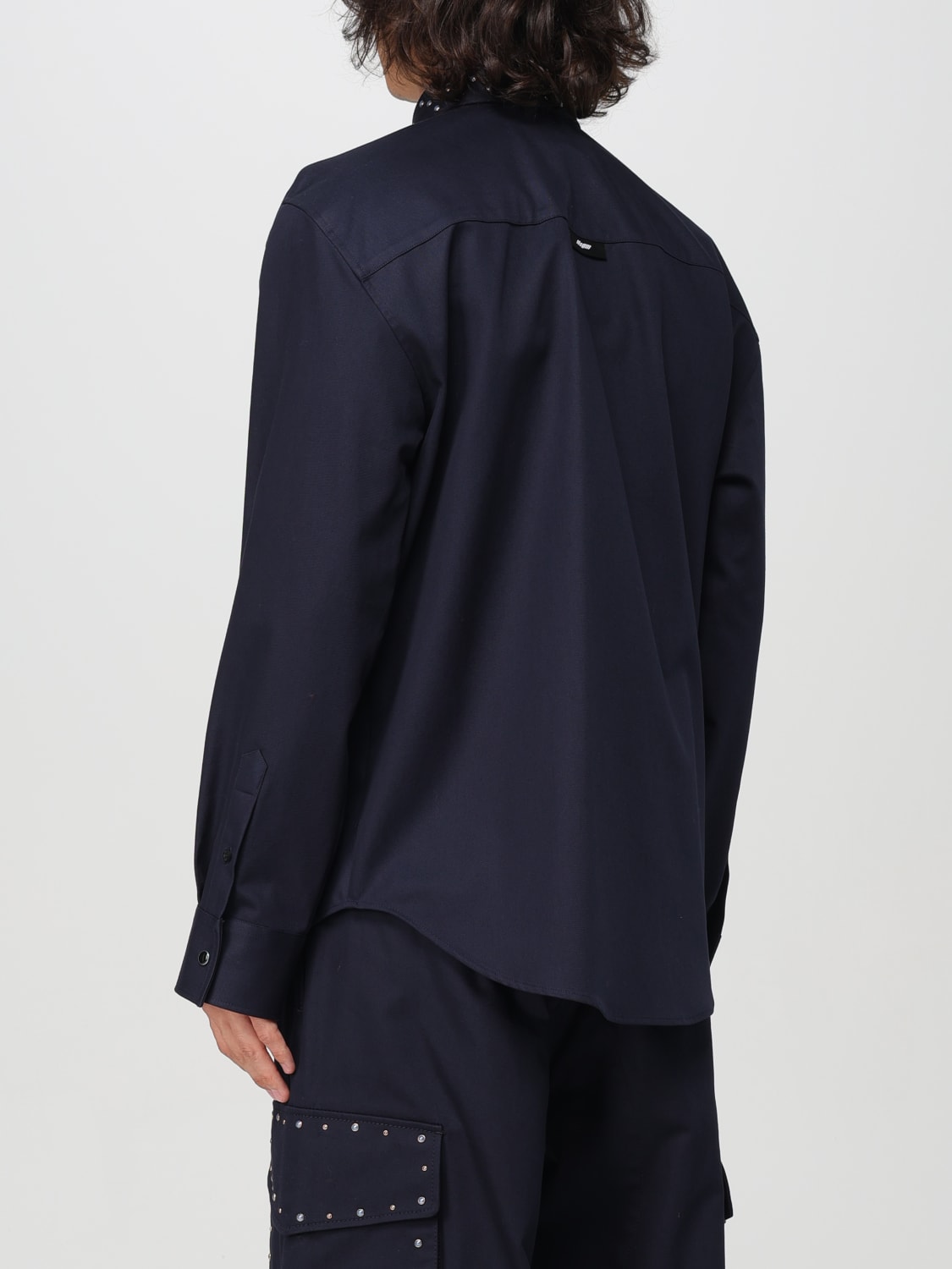 MSGM SHIRT: Shirt men MSGM, Blue - Img 3