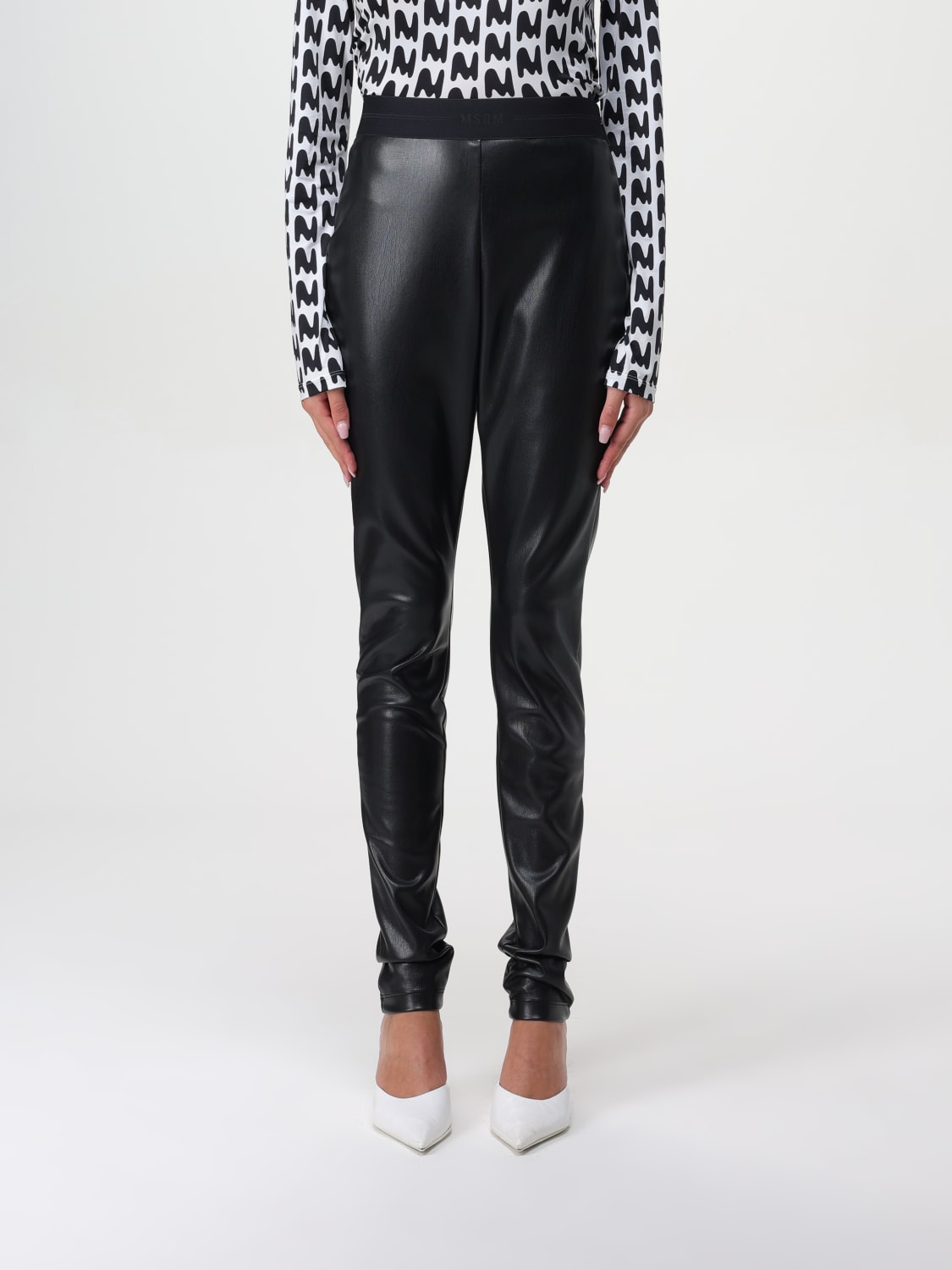 Giglio Leggins MSGM in pelle sintetica