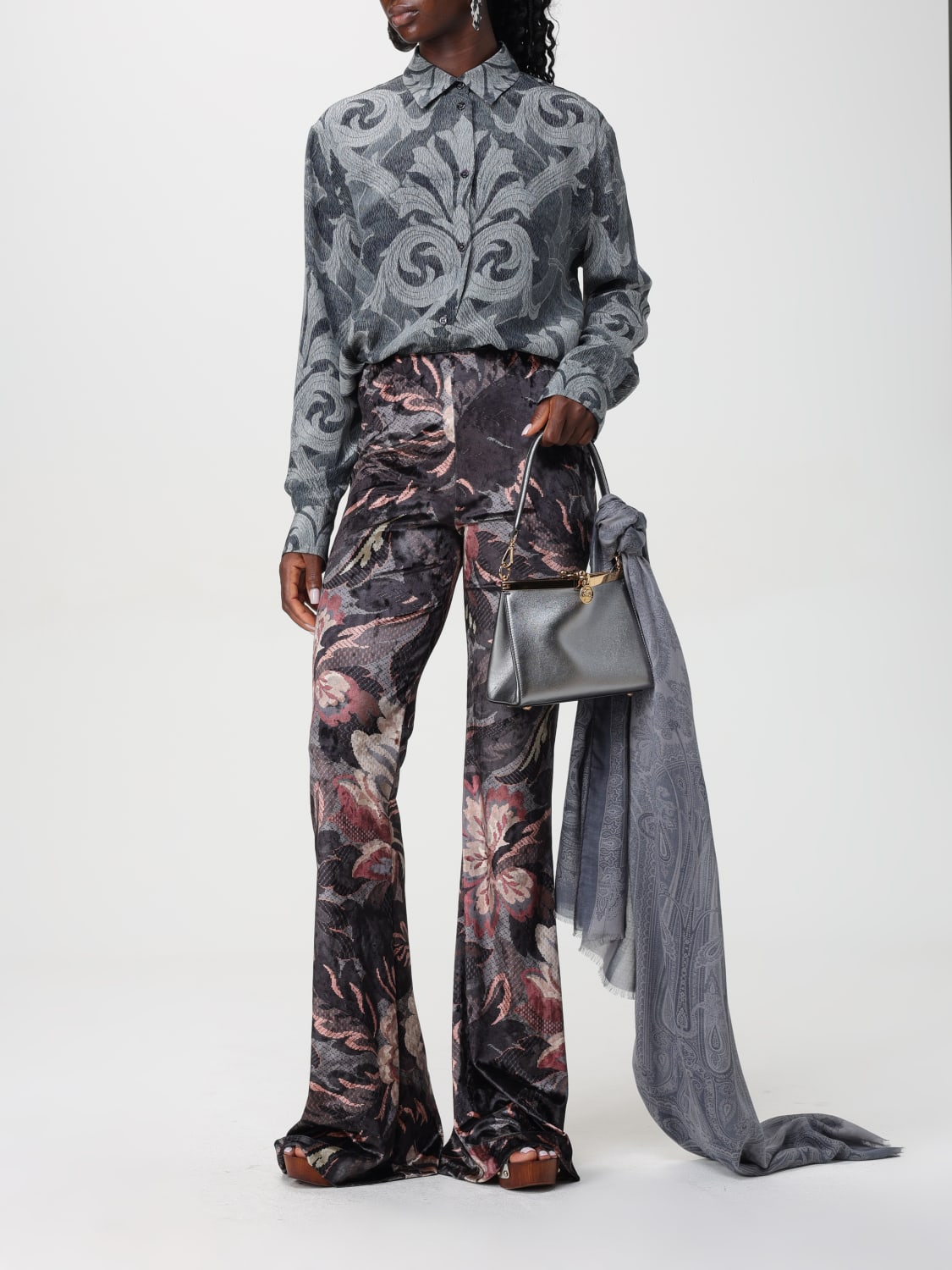 ETRO SHIRT: Shirt woman Etro, Grey - Img 2