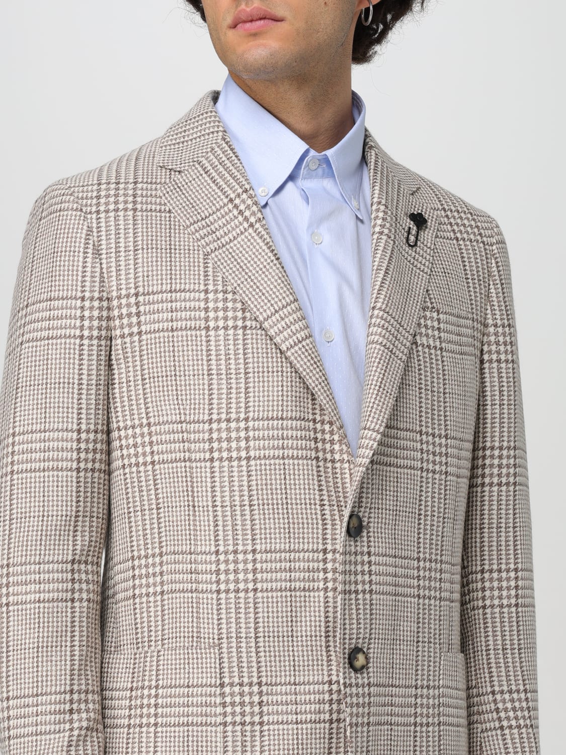 LARDINI JACKET: Jacket men Lardini, Beige - Img 4