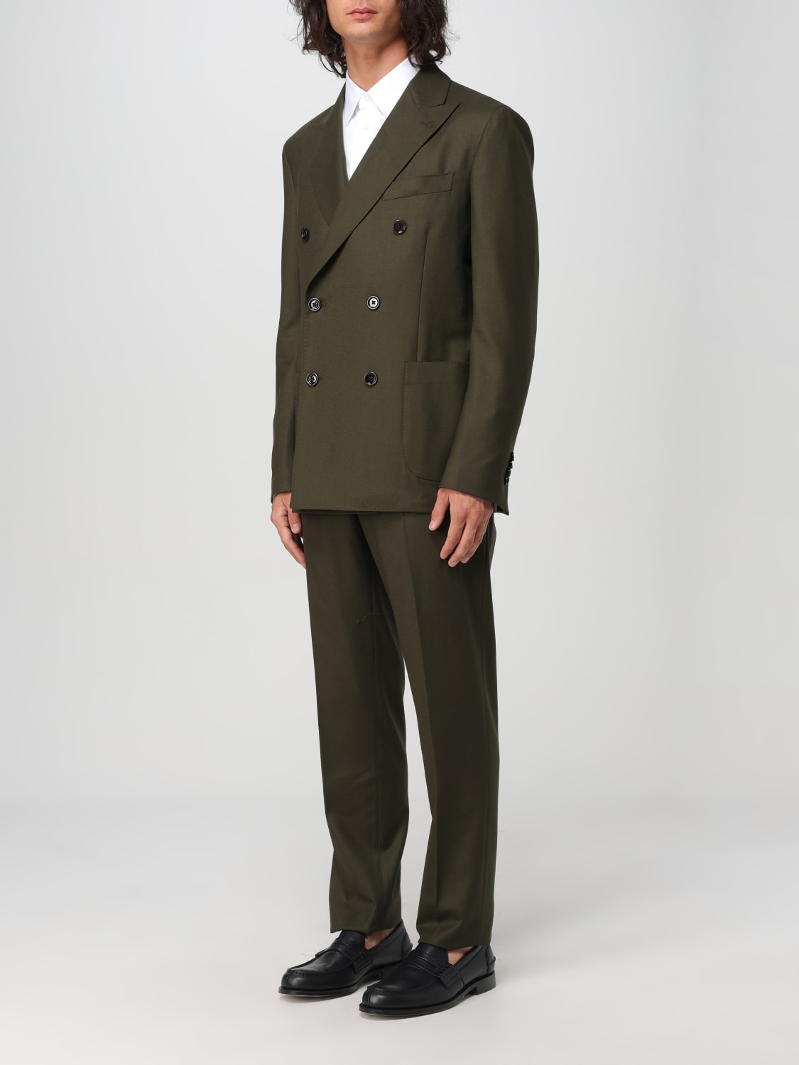 LARDINI ABITO: Abito a doppiopetto Lardini, Verde - Img 4