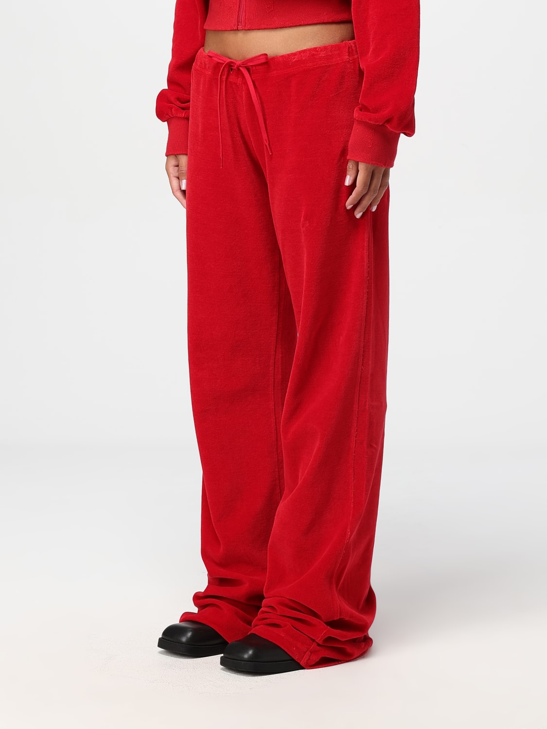 Balenciaga pants womens red on sale