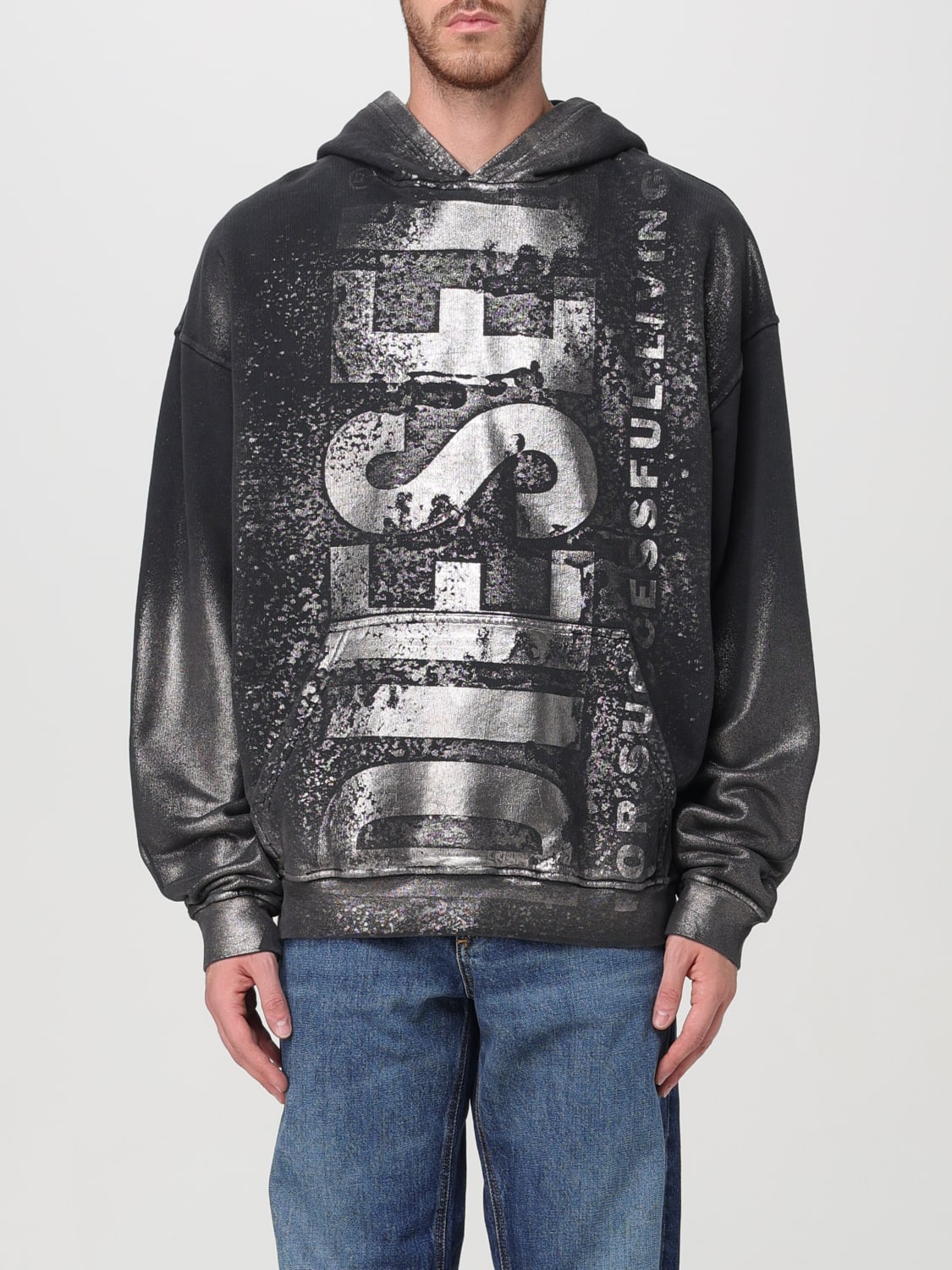 DIESEL SWEATSHIRT: Sweatshirt men Diesel, Black - Img 1