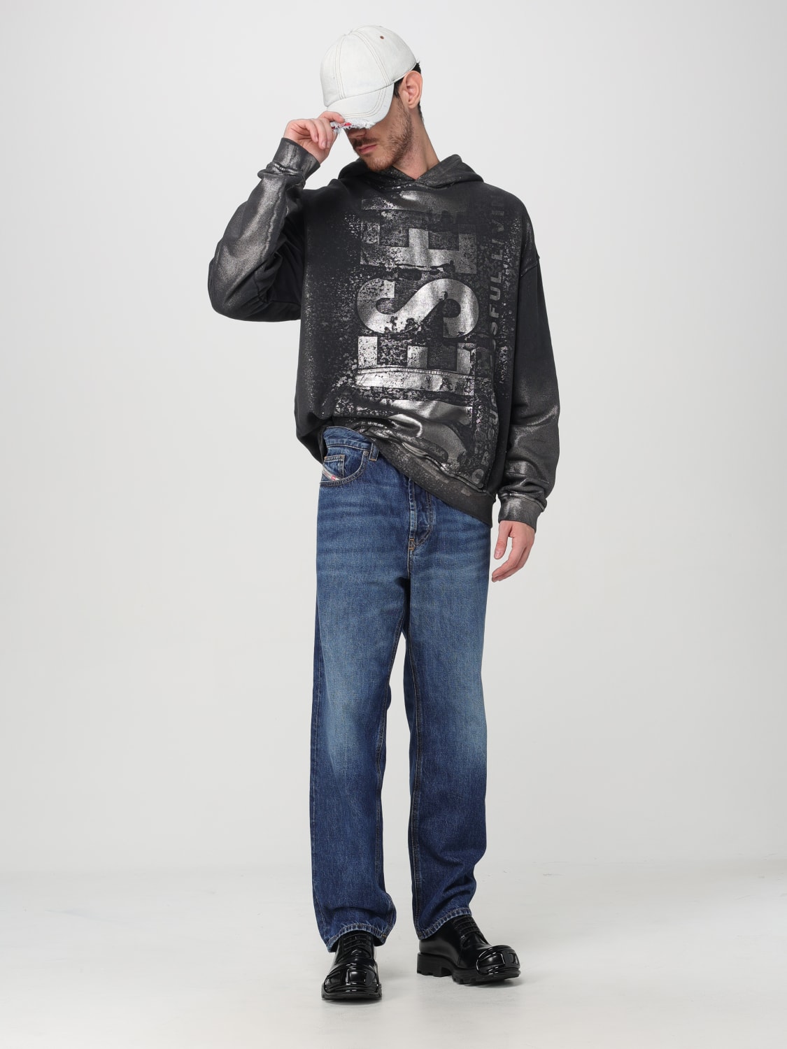 DIESEL SWEATSHIRT: Sweatshirt men Diesel, Black - Img 2