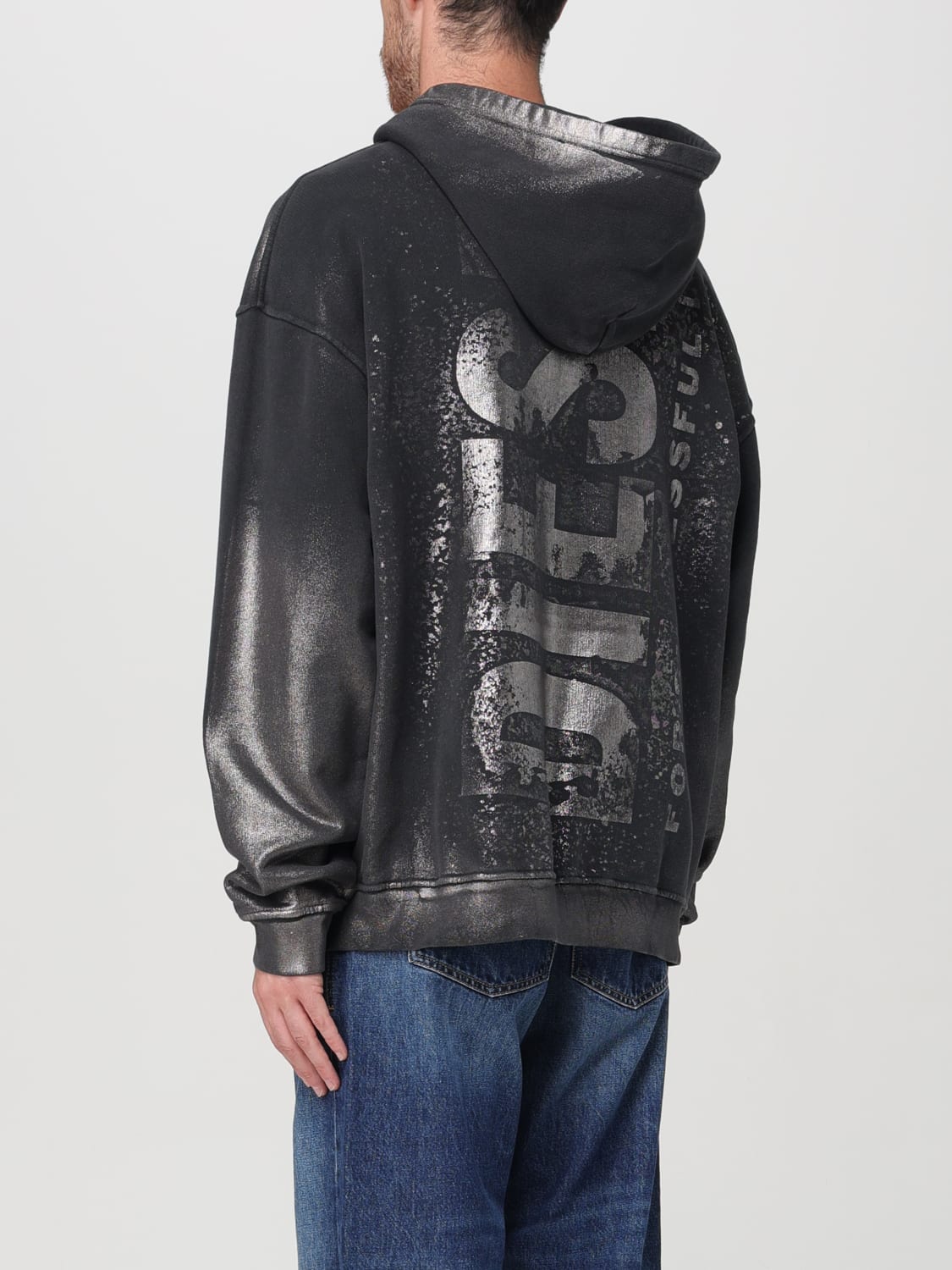 DIESEL SWEATSHIRT: Sweatshirt homme Diesel, Noir - Img 3