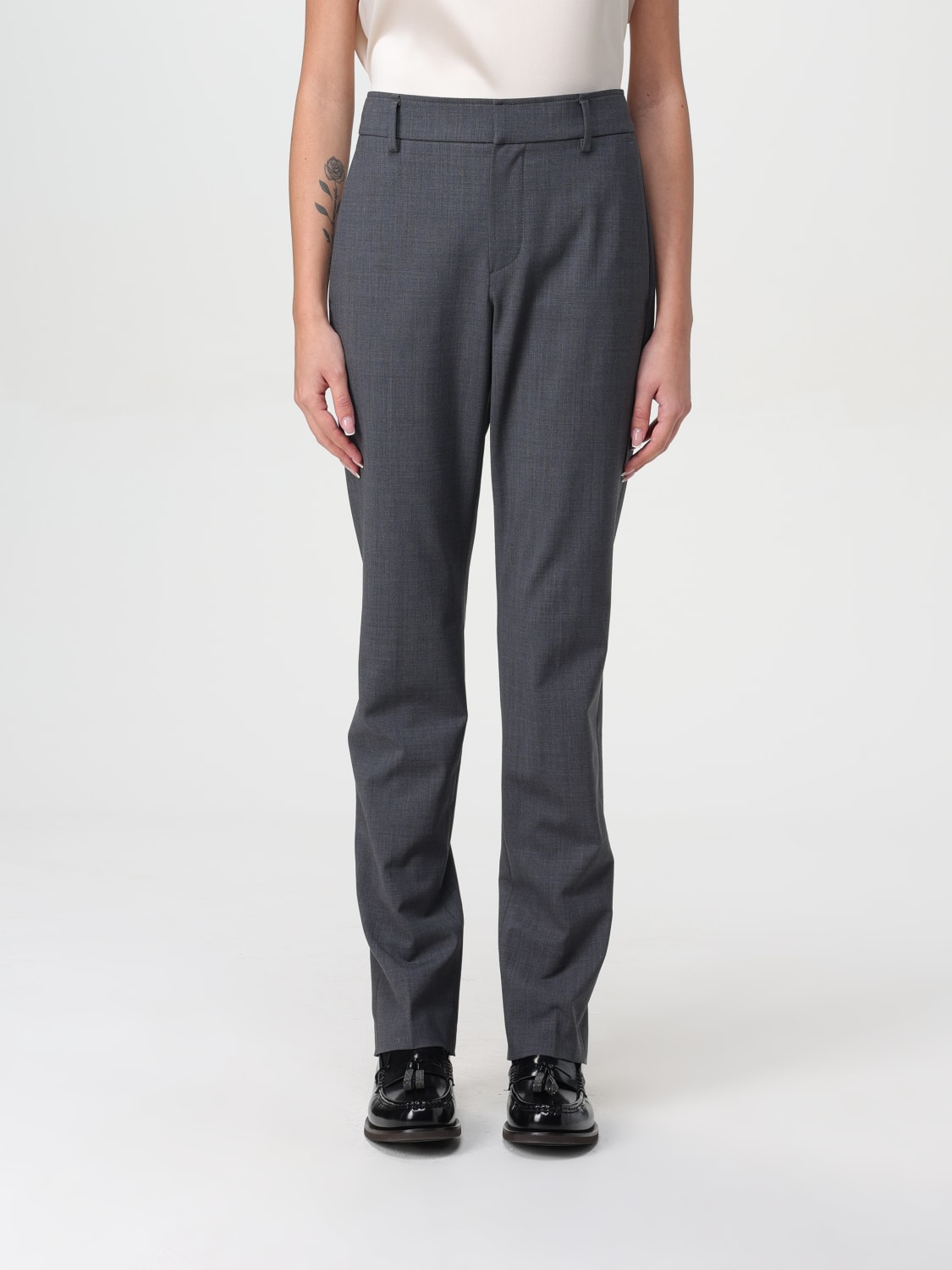 BRUNELLO CUCINELLI PANTS: Pants woman Brunello Cucinelli, Grey - Img 1