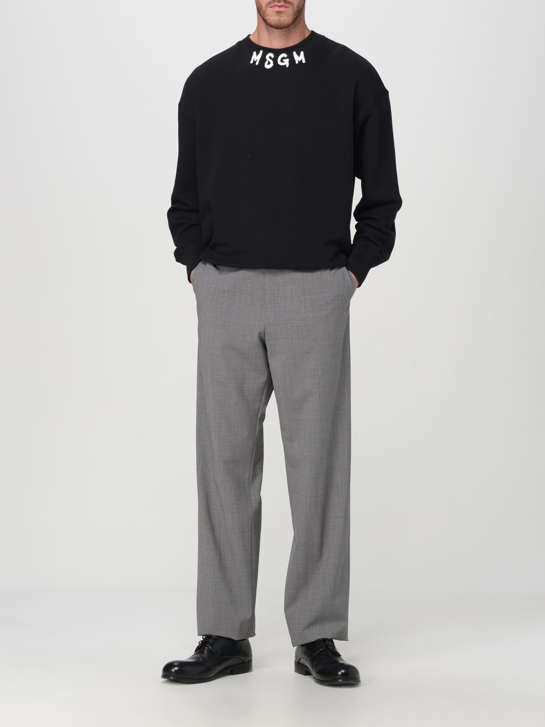 MSGM PANTS: Pants men MSGM, Grey - Img 2