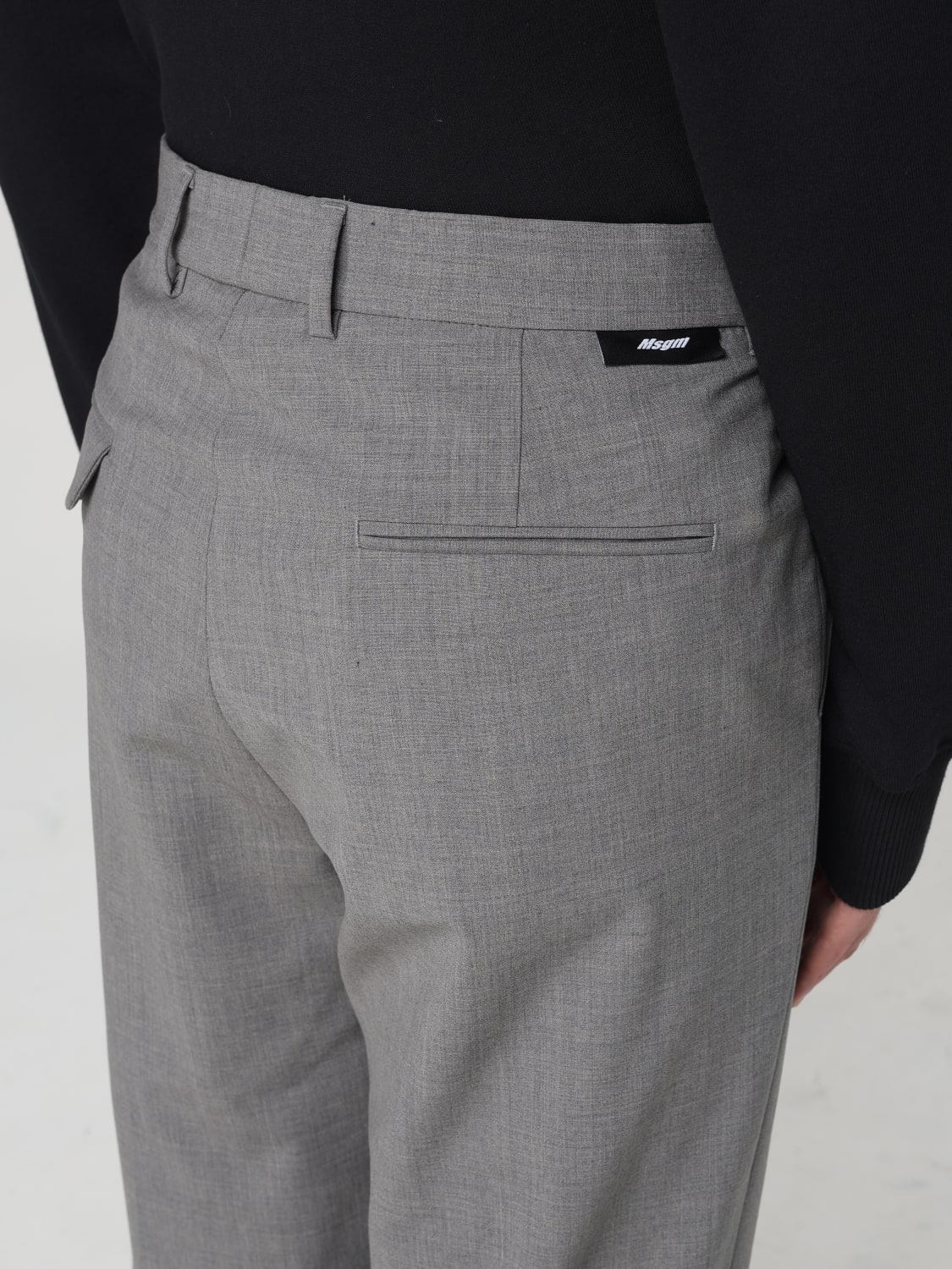 MSGM PANTS: Pants men MSGM, Grey - Img 4