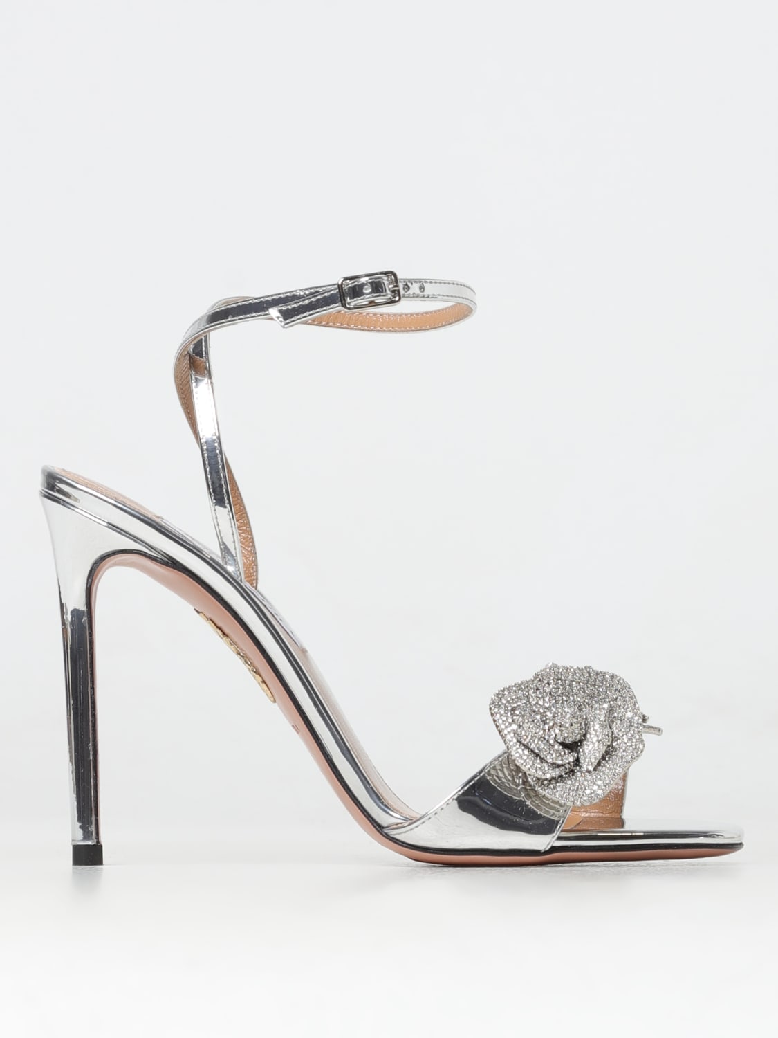 AQUAZZURA HEELED SANDALS: Shoes woman Aquazzura, Silver - Img 1