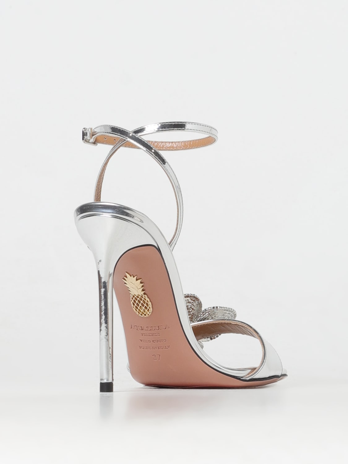 AQUAZZURA HEELED SANDALS: Shoes woman Aquazzura, Silver - Img 3