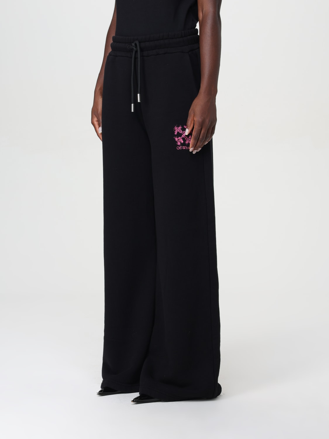 パンツ Off-White Woman Pants Black OWCH022F24FLE001103B Off-White Outlet: Pants woman - Black | Off-White pants