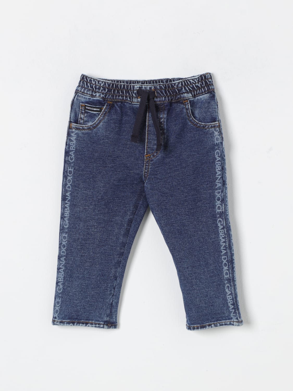 DOLCE & GABBANA JEANS: Pants kids Dolce & Gabbana, Orange - Img 1