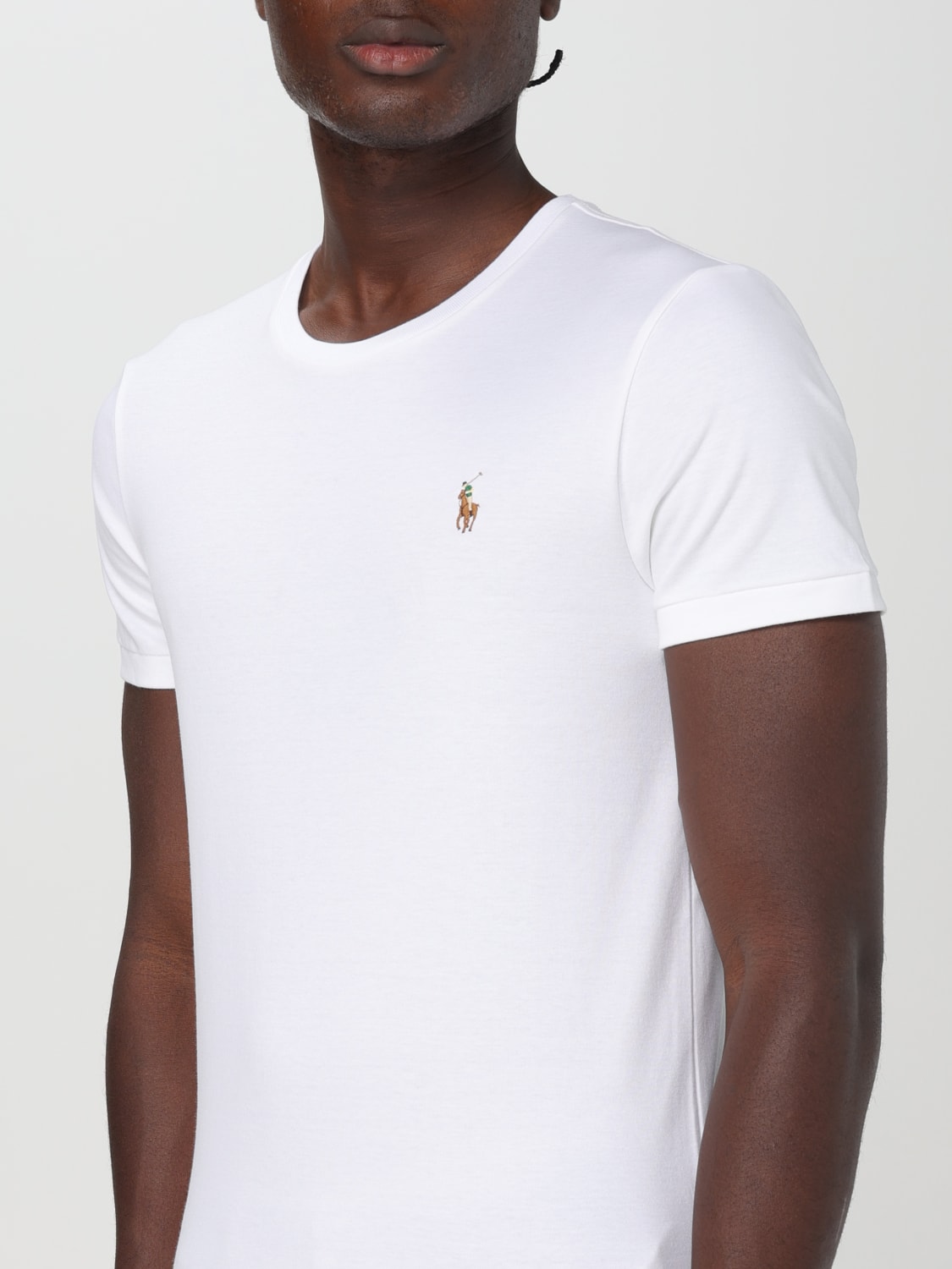 POLO RALPH LAUREN T-SHIRT: T-shirt men Polo Ralph Lauren, White - Img 3