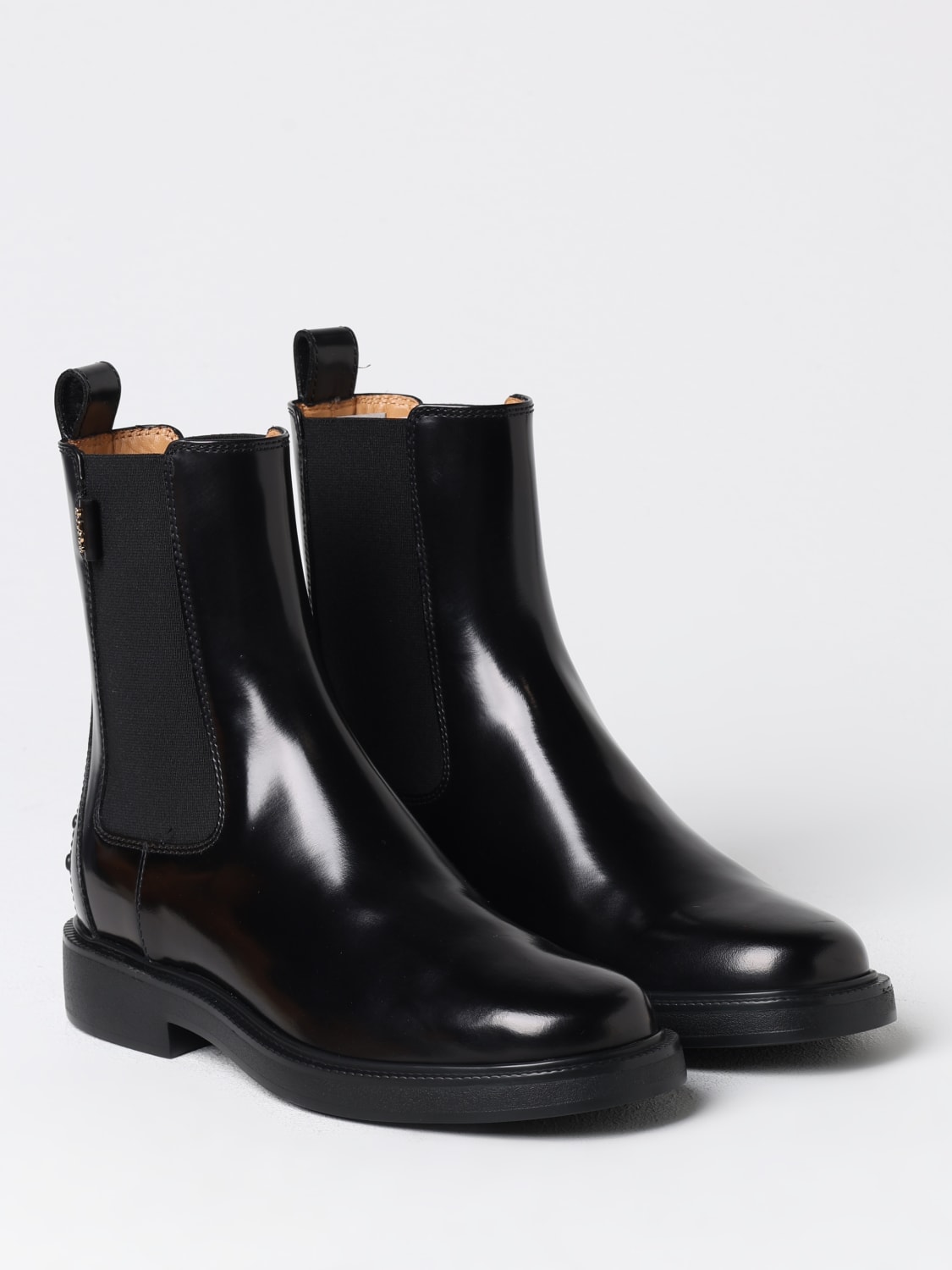 TOD'S BOTINES PLANOS: Botines de tacón mujer Tod's, Negro - Img 2