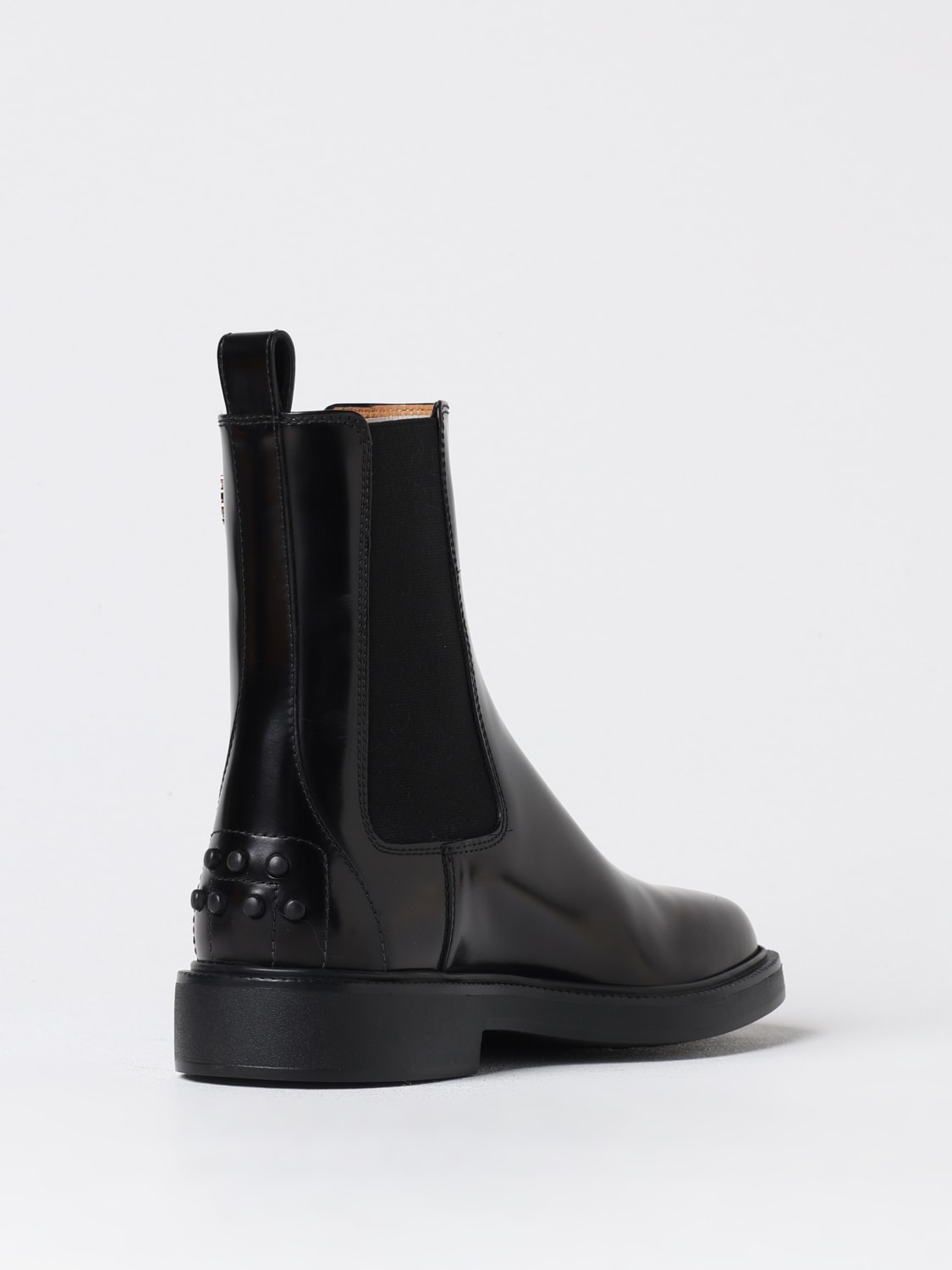 TOD'S FLACHE STIEFELETTEN: Absatz stiefeletten damen Tod's, Schwarz - Img 3