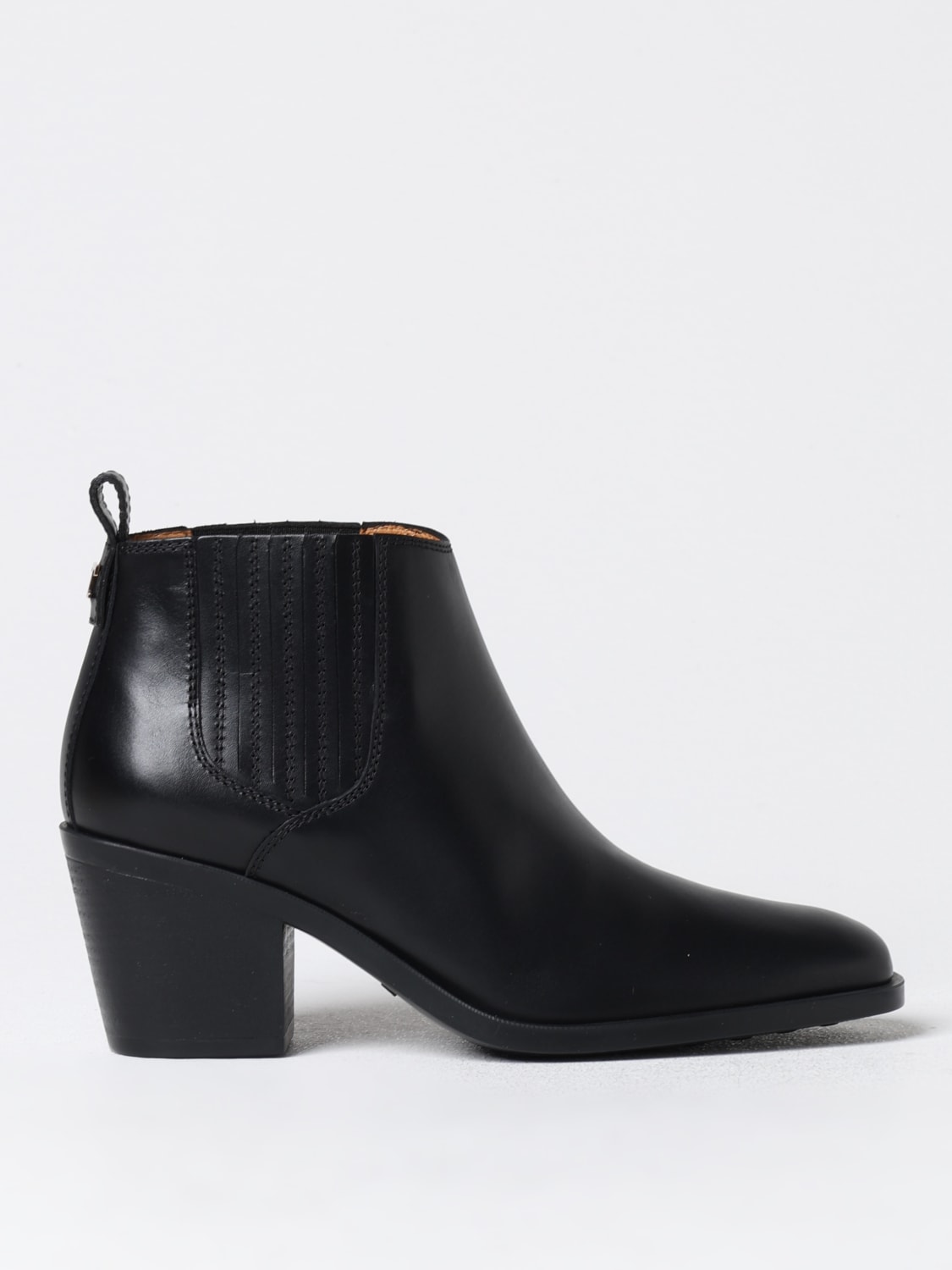 TOD'S FLACHE STIEFELETTEN: Absatz stiefeletten damen Tod's, Schwarz - Img 1