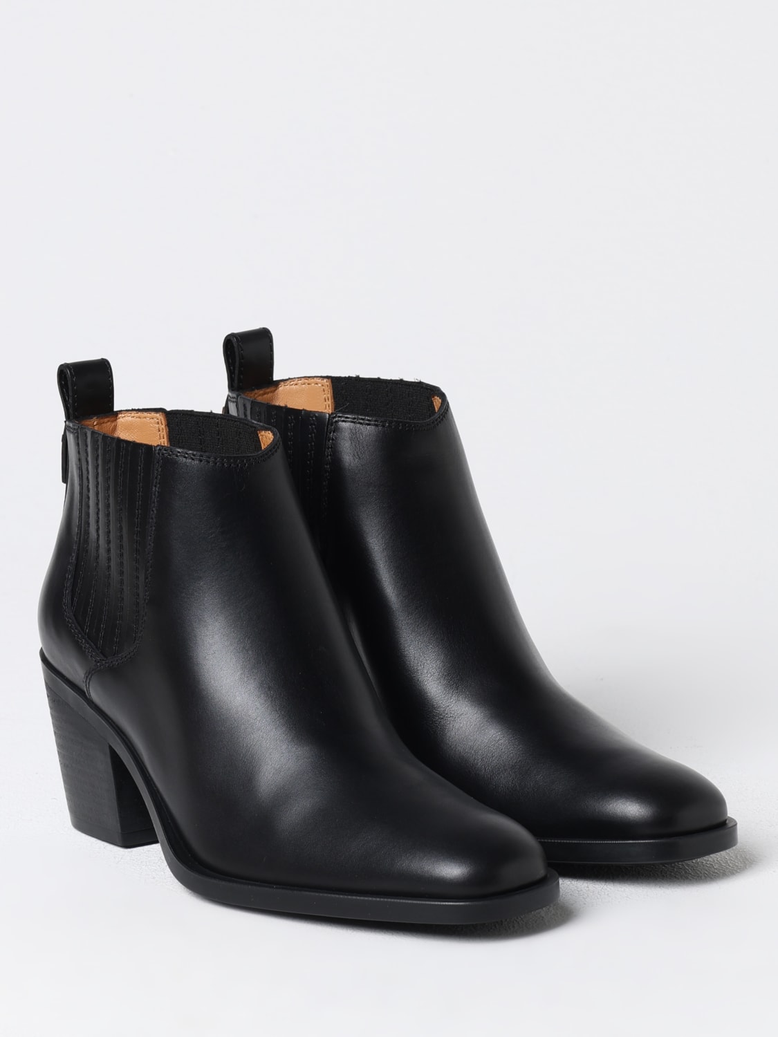 TOD'S FLACHE STIEFELETTEN: Absatz stiefeletten damen Tod's, Schwarz - Img 2