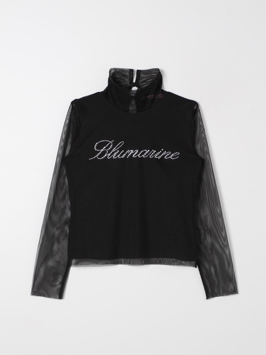 MISS BLUMARINE TOP: T-shirt kids Miss Blumarine, Black - Img 1