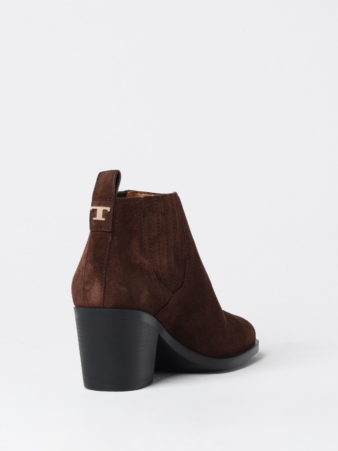 TOD'S FLACHE STIEFELETTEN: Absatz stiefeletten damen Tod's, Braun - Img 3