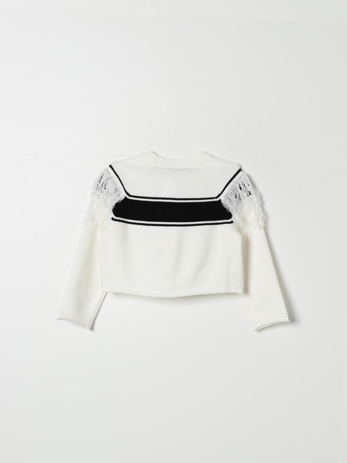 TWINSET MAGLIA: Maglia T Twinset con frange, Bianco - Img 2