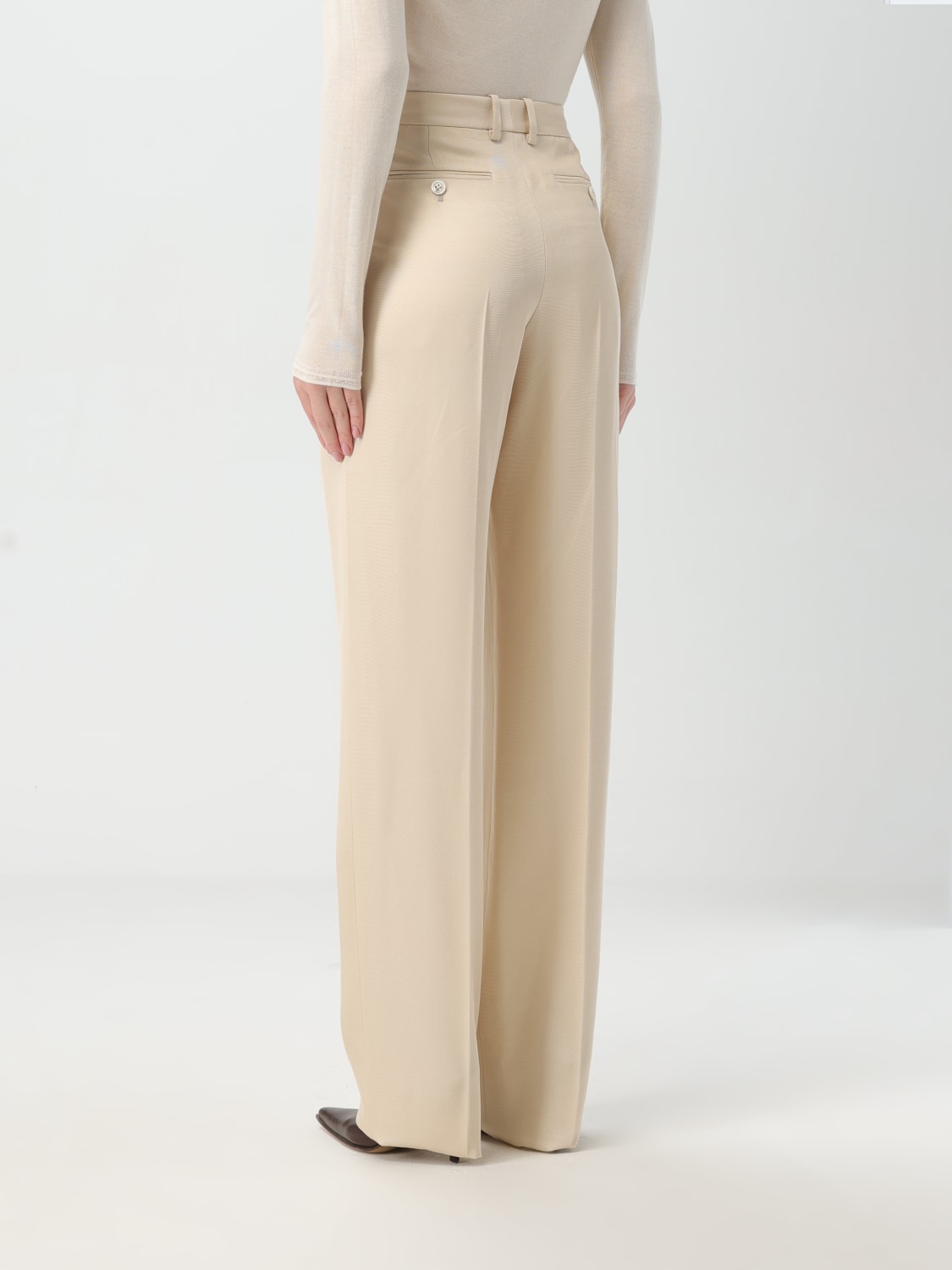 TOM FORD PANTALONI: Pantalone classico Tom Ford in seta e lana , Beige - Img 3