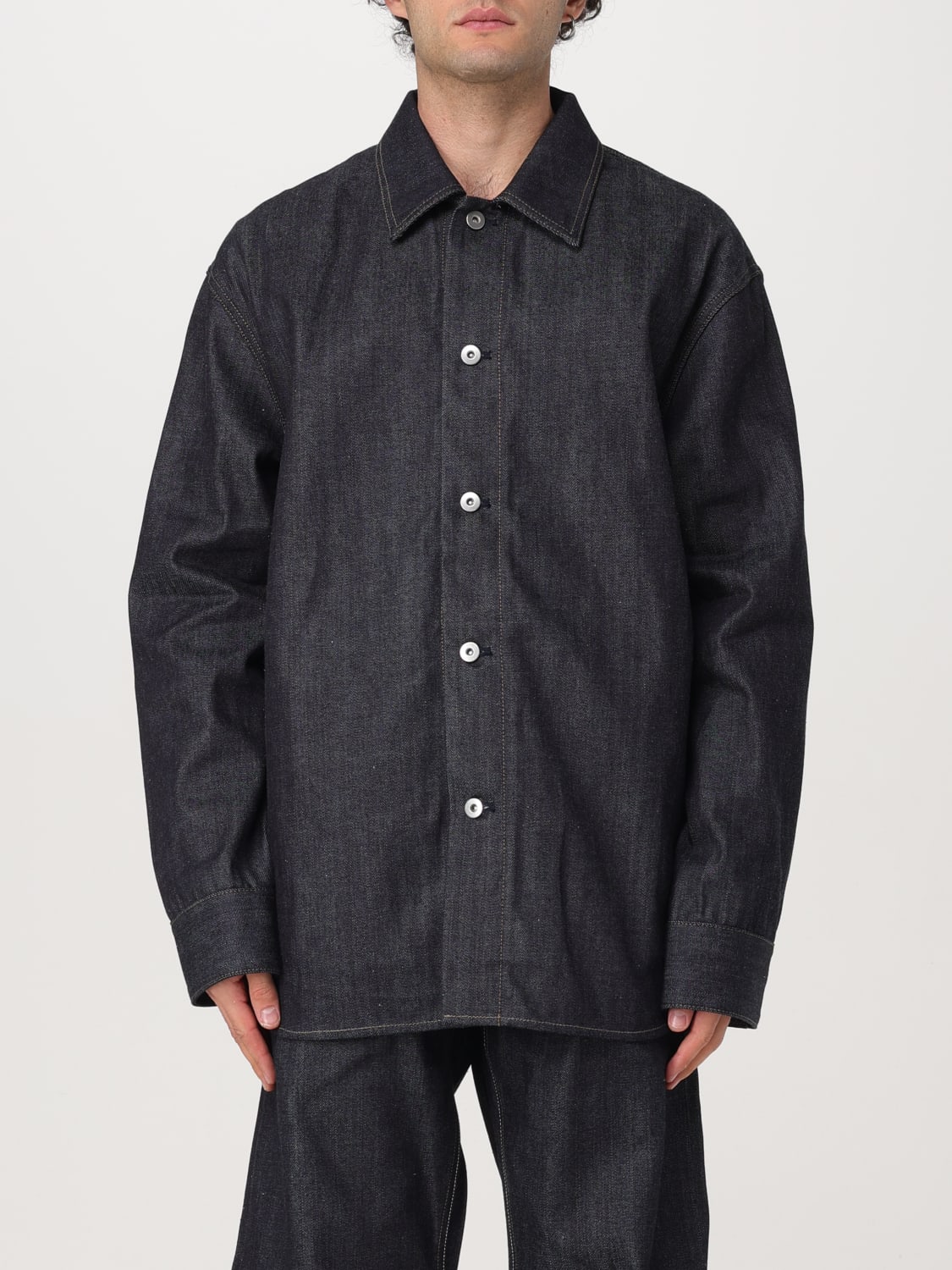 JIL SANDER SHIRT: Shirt men Jil Sander, Blue - Img 1
