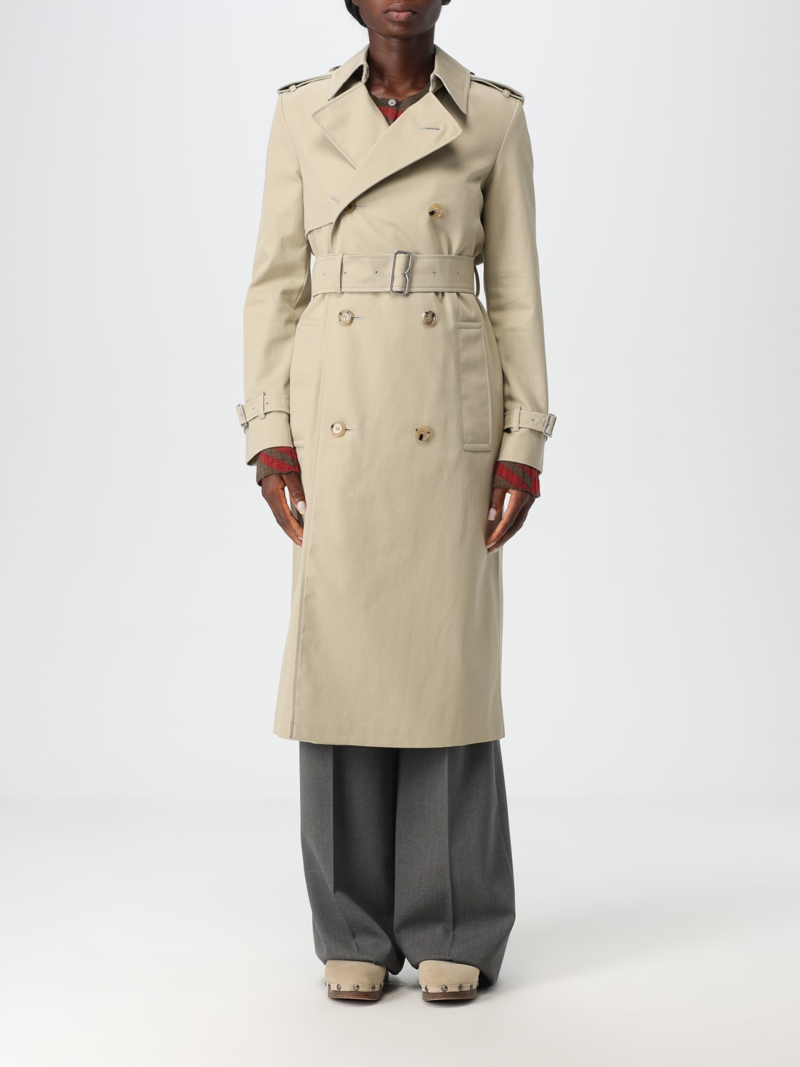 BURBERRY TRENCH COAT: Trench coat woman Burberry, Beige - Img 1