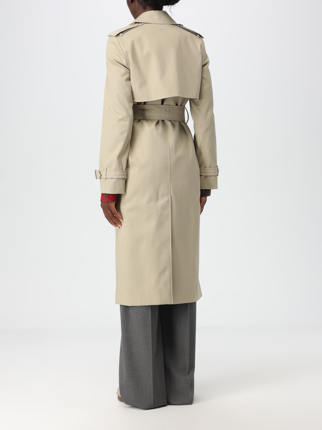 BURBERRY TRENCH COAT: Trench coat woman Burberry, Beige - Img 3