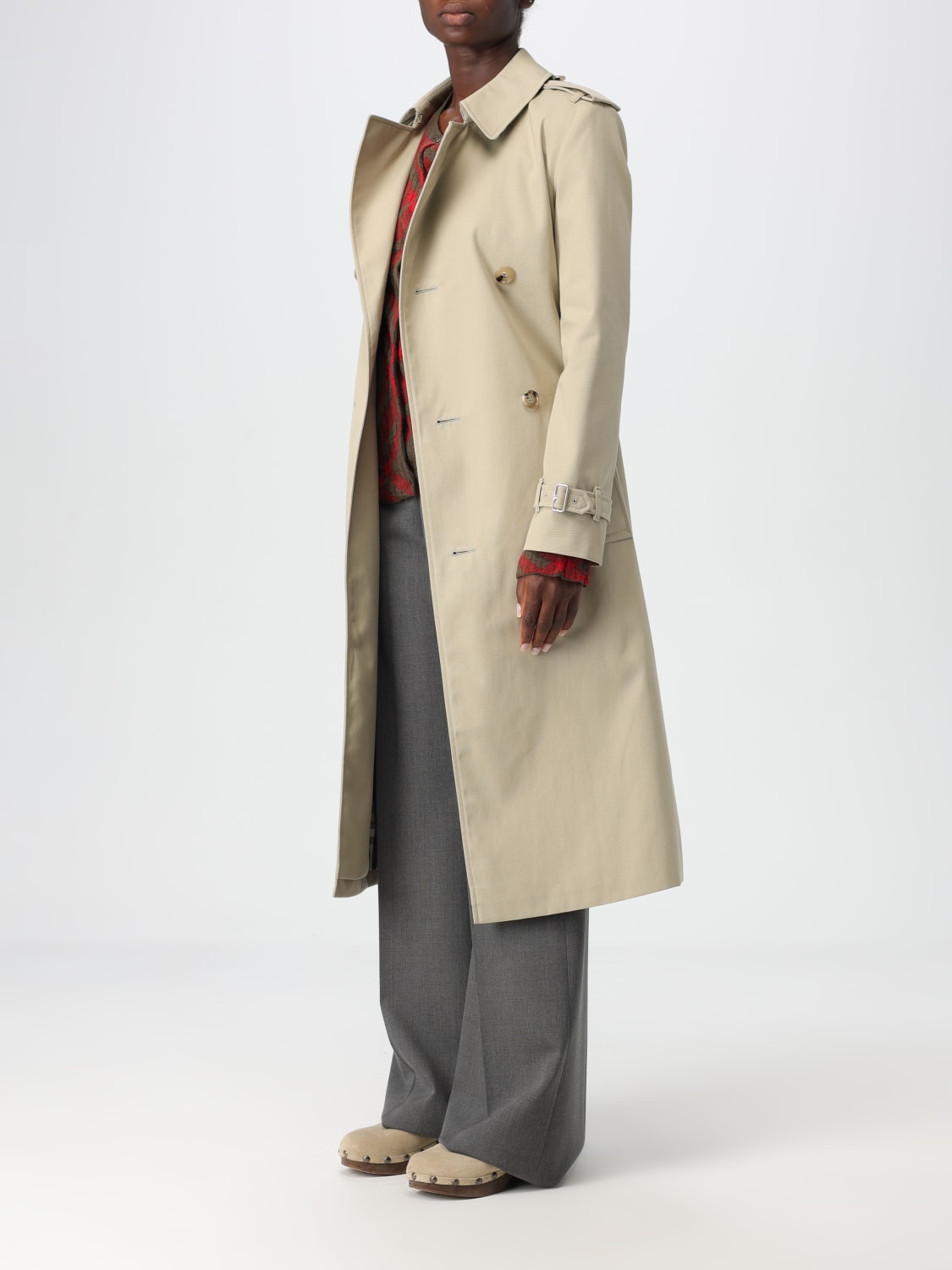 BURBERRY TRENCH COAT: Trench coat woman Burberry, Beige - Img 4