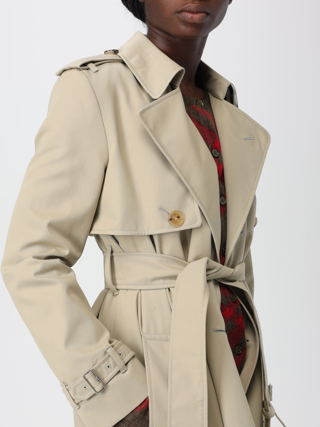 BURBERRY TRENCH COAT: Trench coat woman Burberry, Beige - Img 5