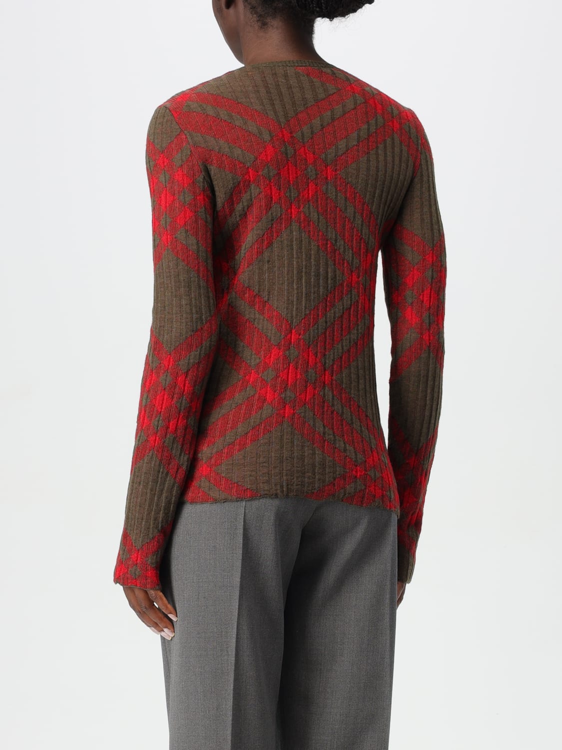 BURBERRY CARDIGAN: Sweater woman Burberry, Red - Img 3