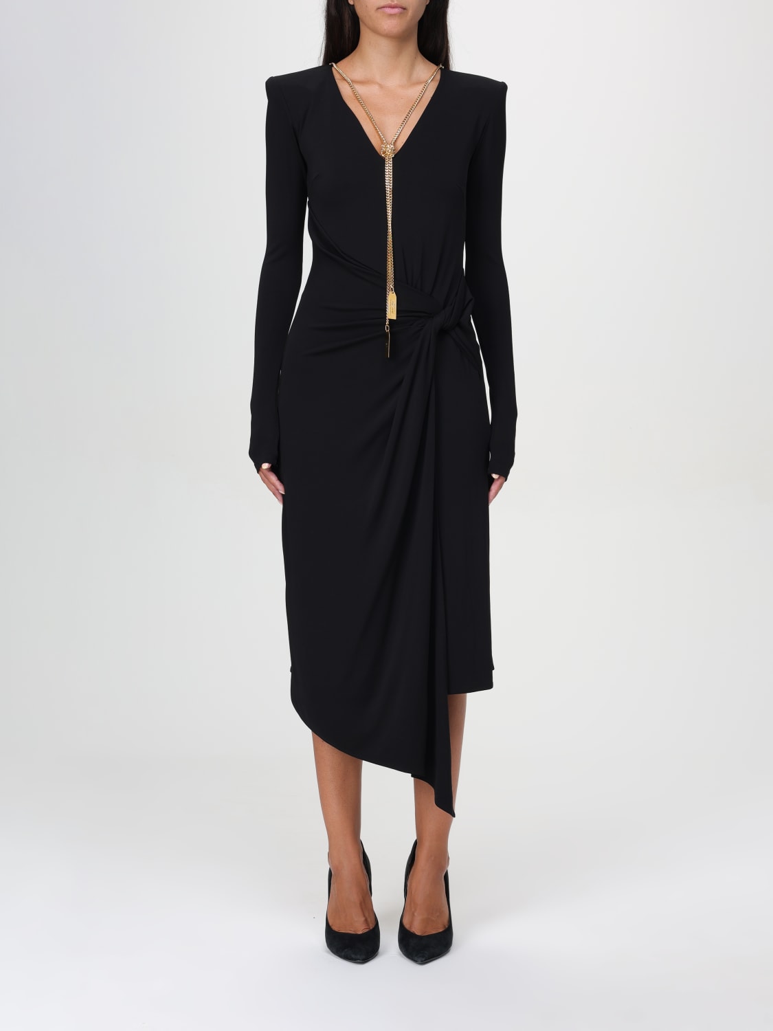 ELISABETTA FRANCHI DRESS: Dress woman Elisabetta Franchi, Black - Img 1