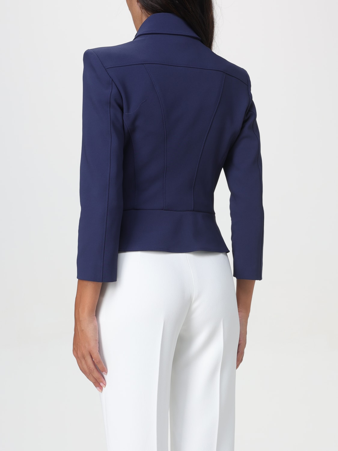 ELISABETTA FRANCHI JACKET: Jacket woman Elisabetta Franchi, Blue - Img 2