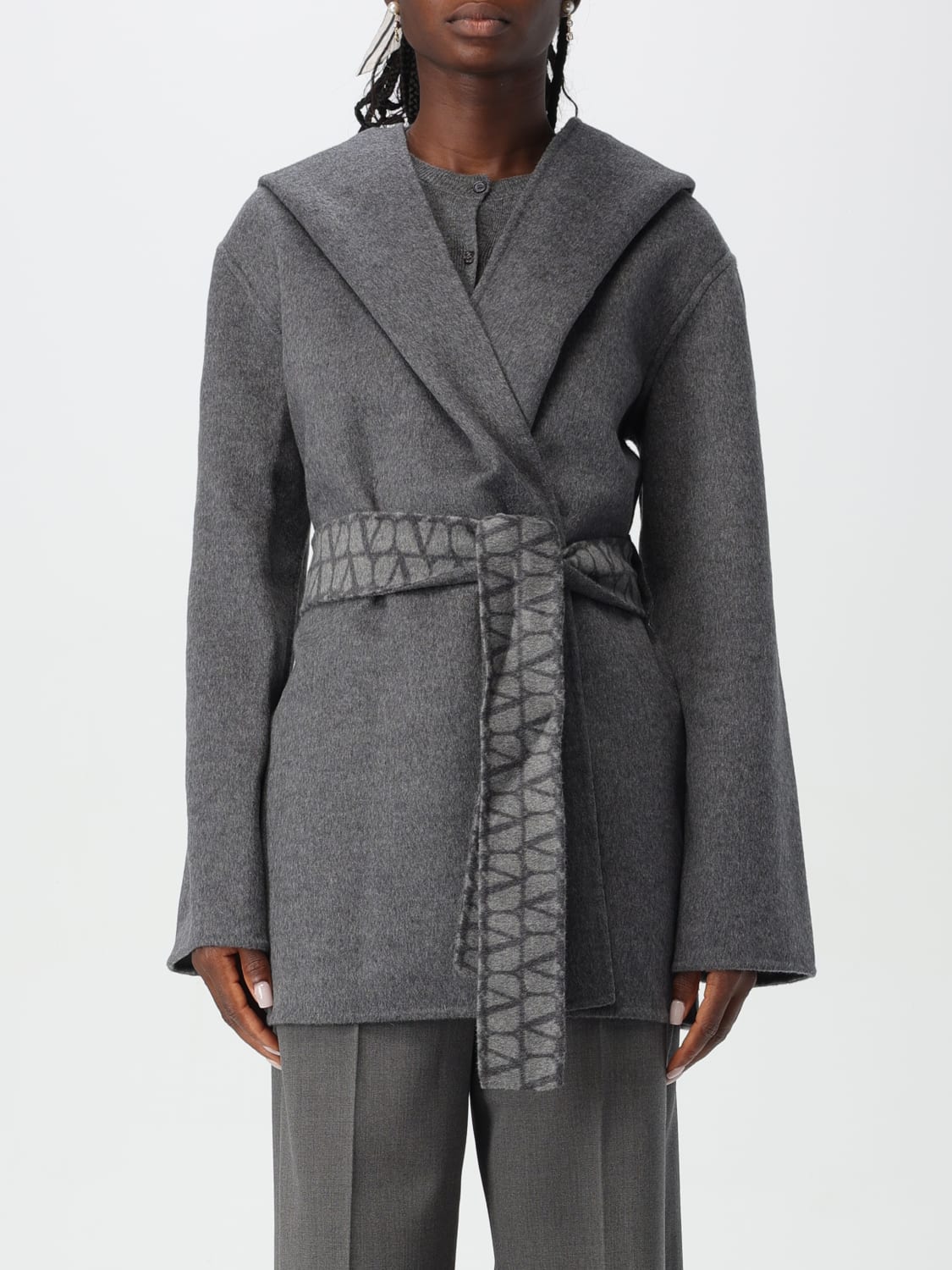 VALENTINO MANTEAU: Pardessus femme Valentino, Gris - Img 1