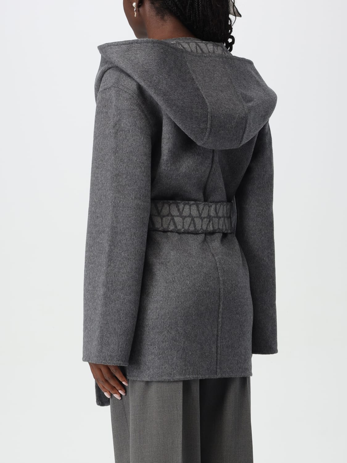 VALENTINO COAT: Trench coat woman Valentino, Grey - Img 3