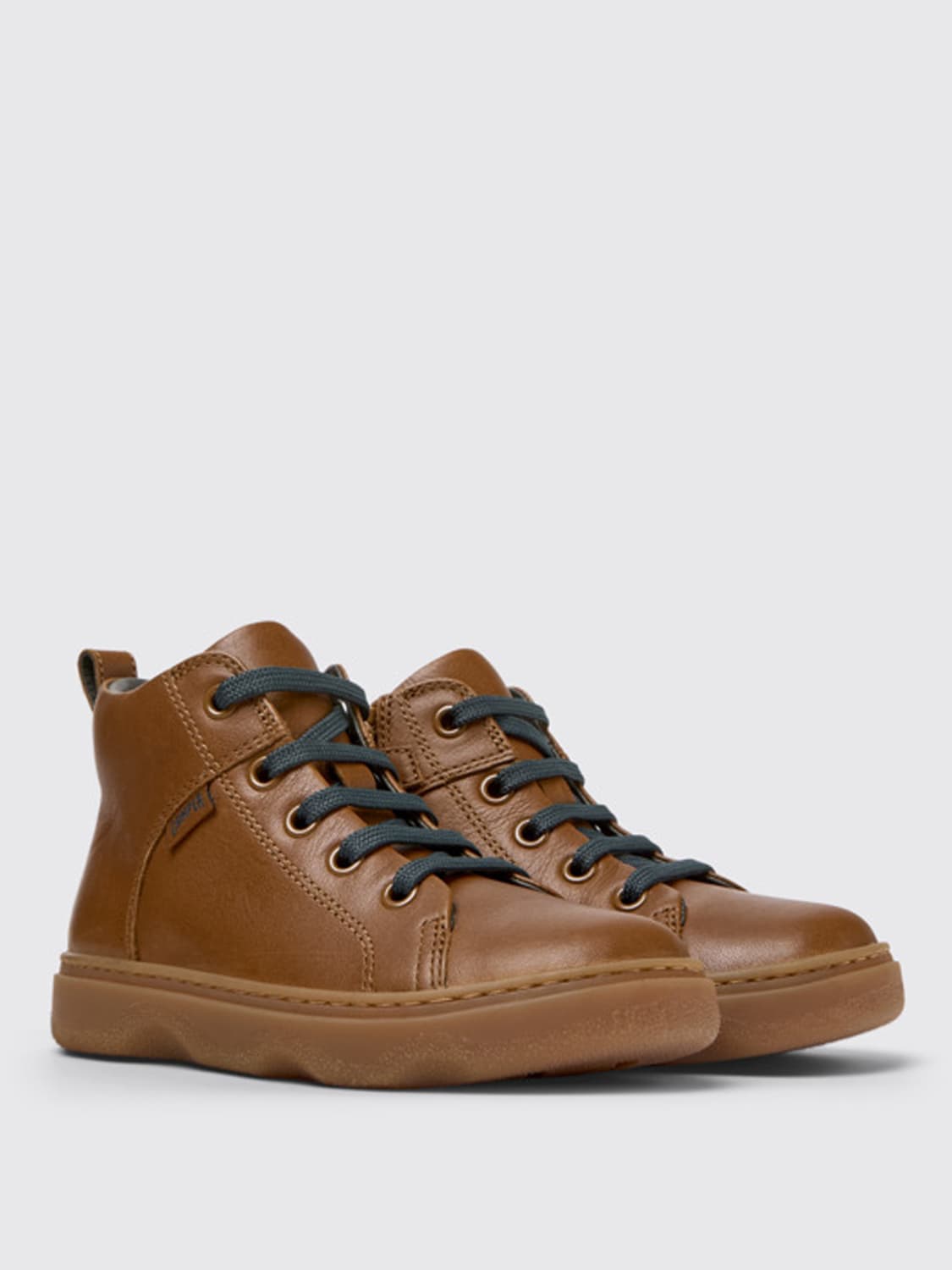 CAMPER SCARPE: Stivaletto Kiddo Camper in pelle , Marrone - Img 2