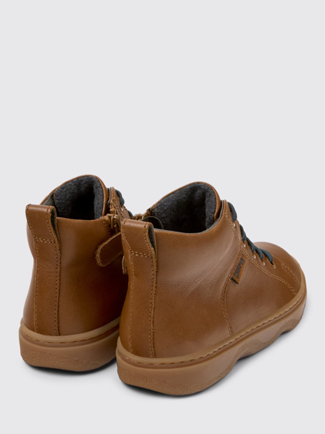 CAMPER SCARPE: Stivaletto Kiddo Camper in pelle , Marrone - Img 3