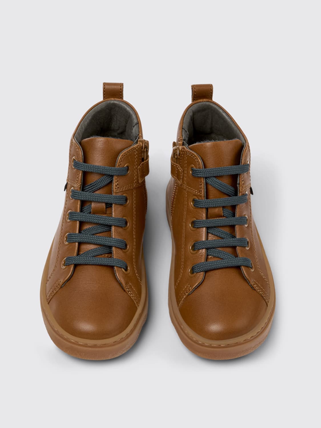 CAMPER SCARPE: Stivaletto Kiddo Camper in pelle , Marrone - Img 4