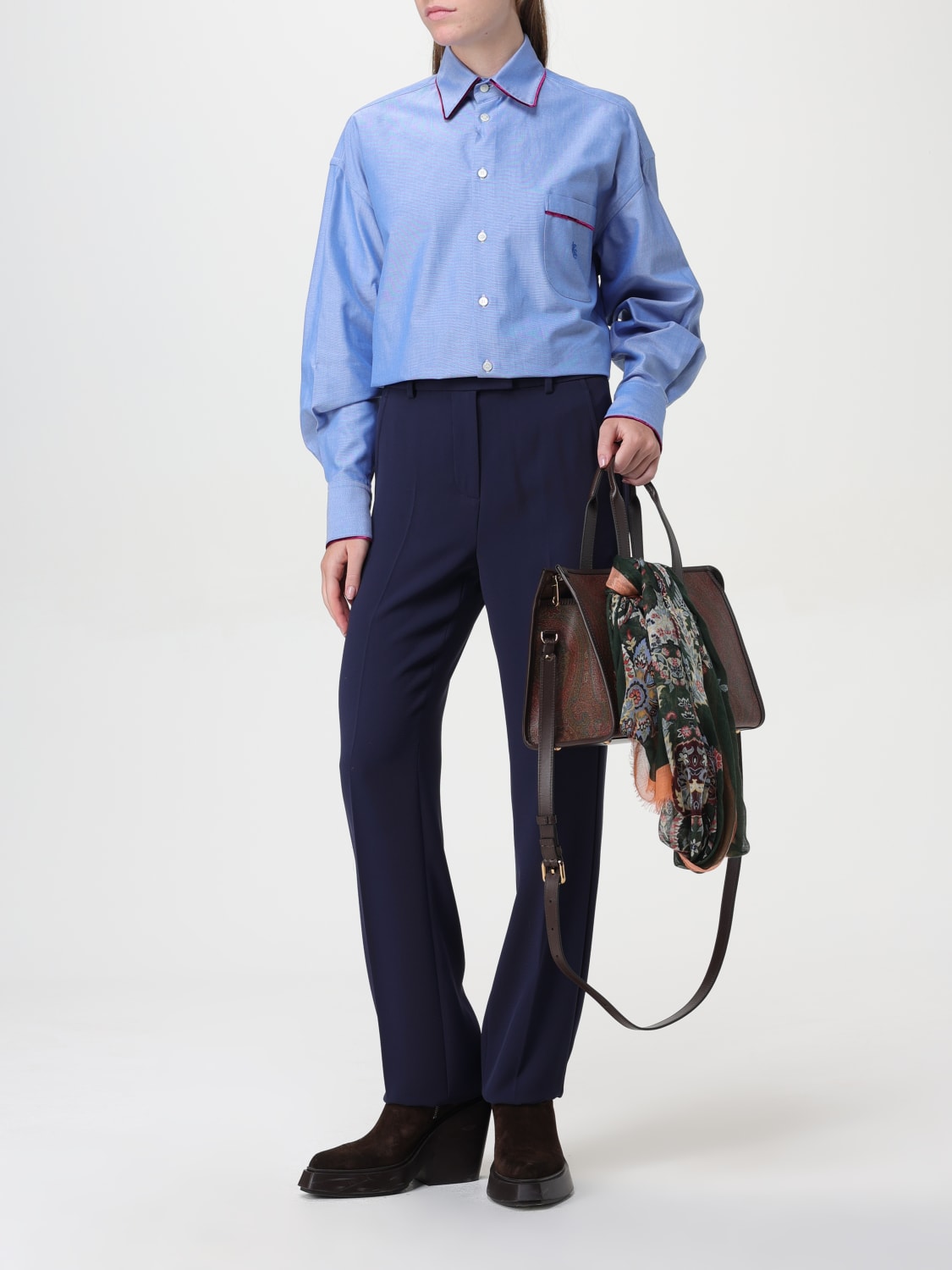 ETRO SHIRT: Shirt woman Etro, Gnawed Blue - Img 2