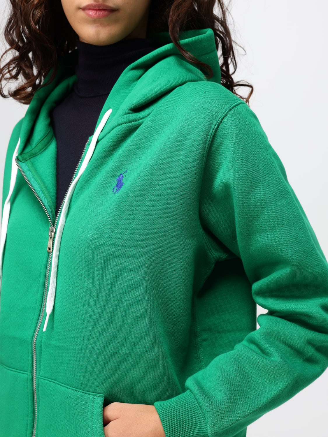 POLO RALPH LAUREN SWEATSHIRT: Sweatshirt woman Polo Ralph Lauren, Emerald - Img 4