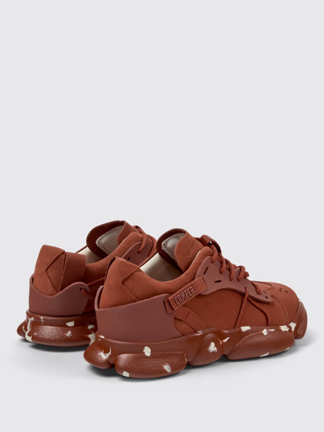 CAMPER SNEAKERS: Sneakers Karst Camper in nabuk e gomma , Rosso - Img 3