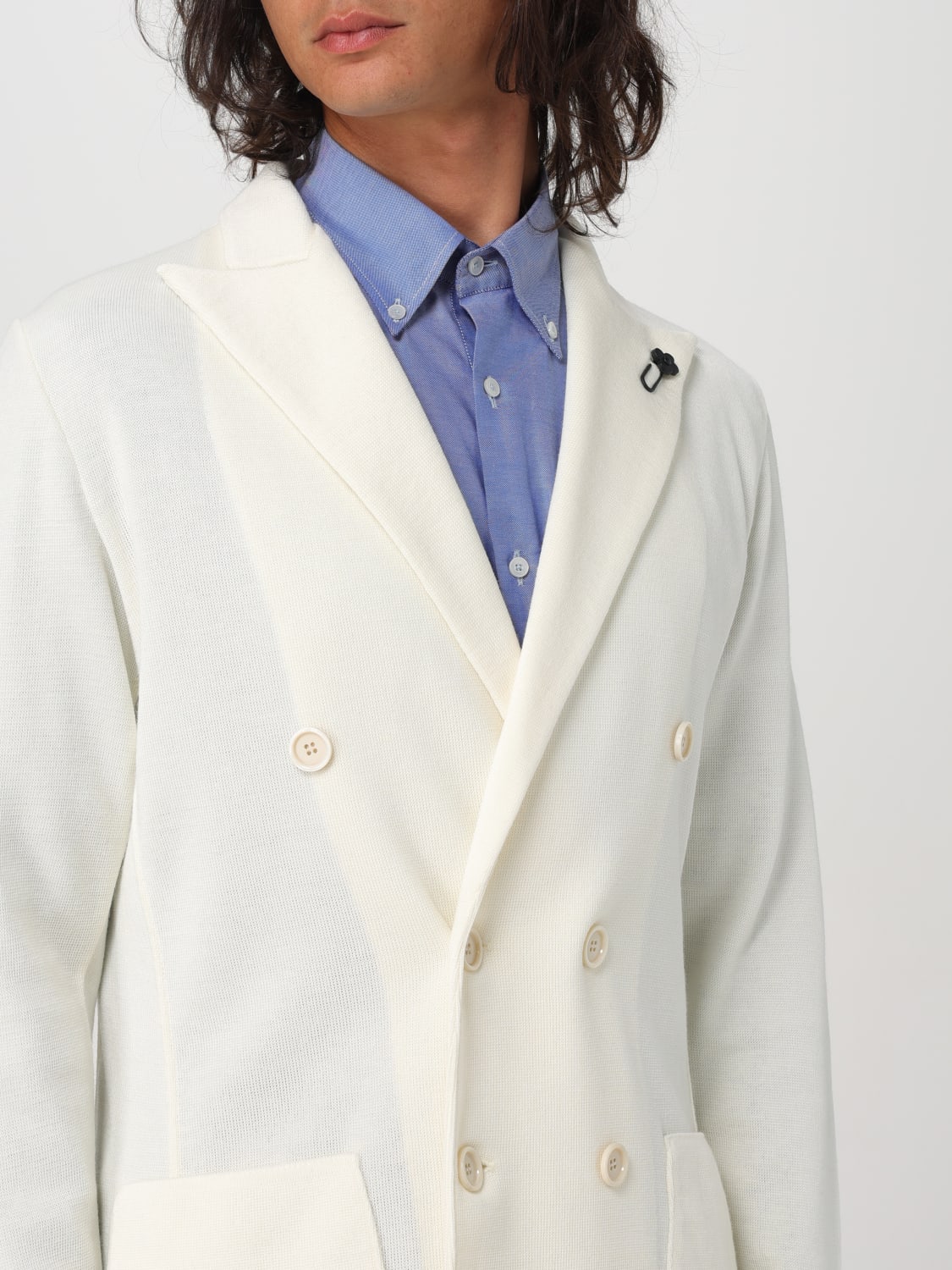 LARDINI AMERICANA: Chaqueta hombre Lardini, Blanco - Img 4