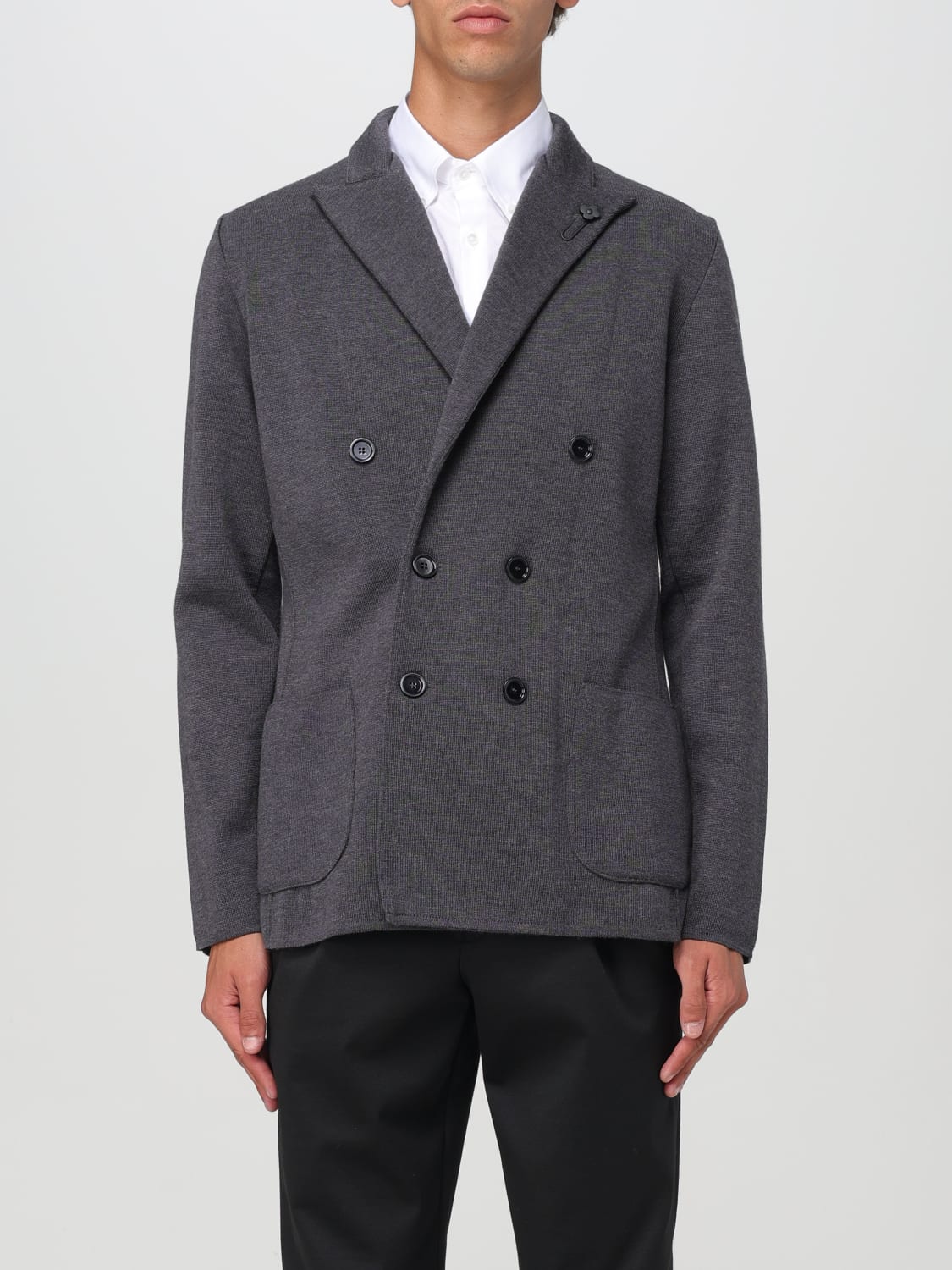 LARDINI BLAZER: Jacke herren Lardini, Charcoal - Img 1