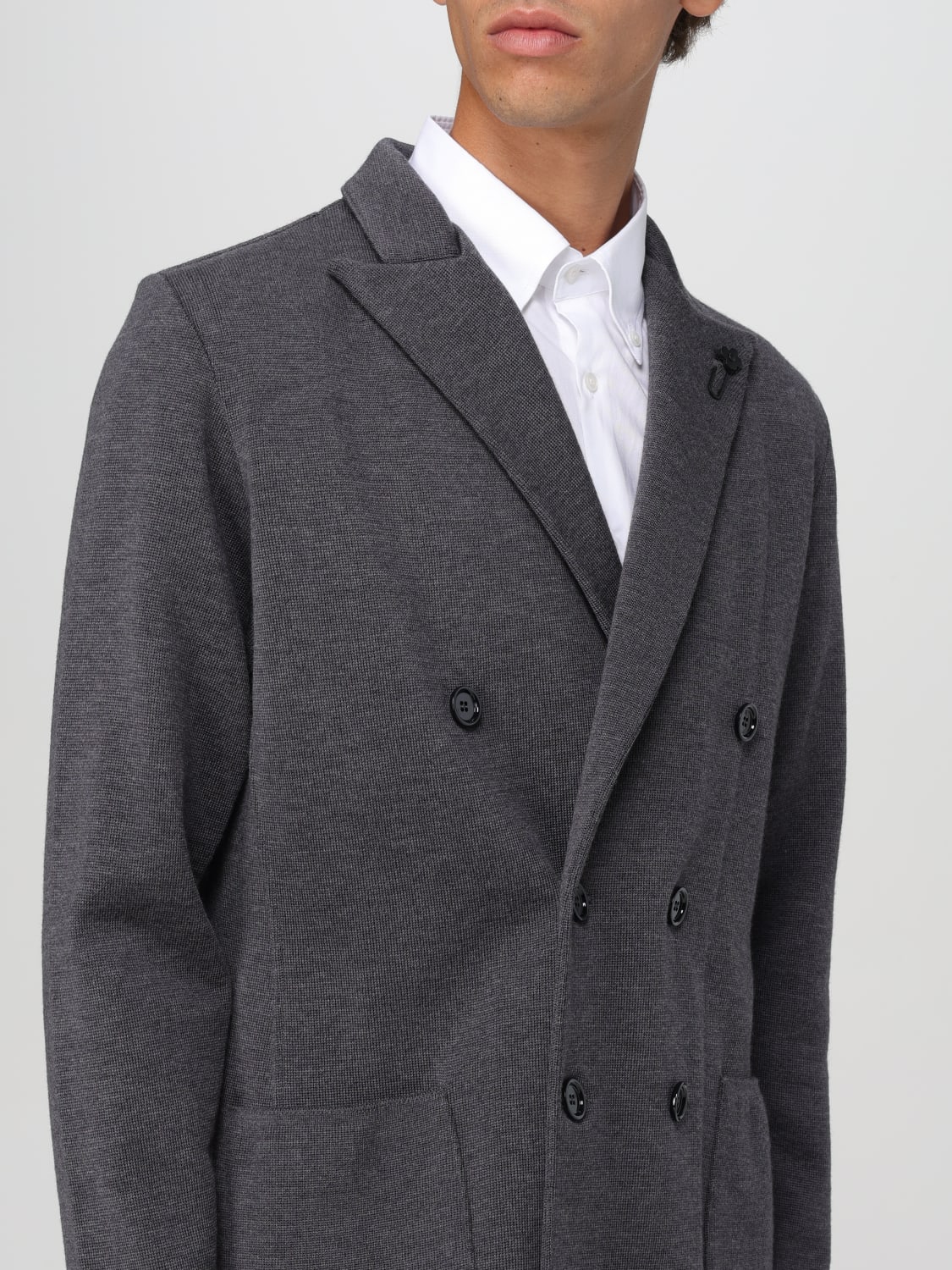 LARDINI BLAZER: Jacke herren Lardini, Charcoal - Img 5