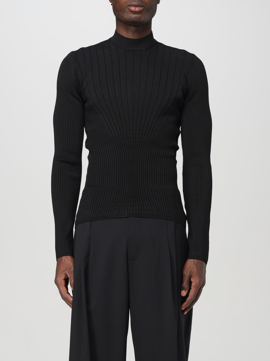 MUGLER SWEATER: Mugler men's top, Black - Img 1