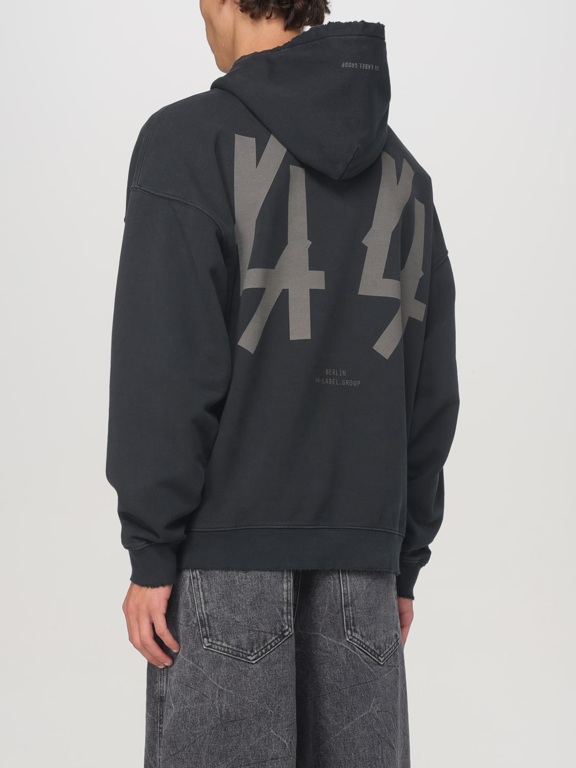 44 LABEL GROUP SWEATSHIRT: Sweatshirt herren 44 Label Group, Schwarz - Img 3