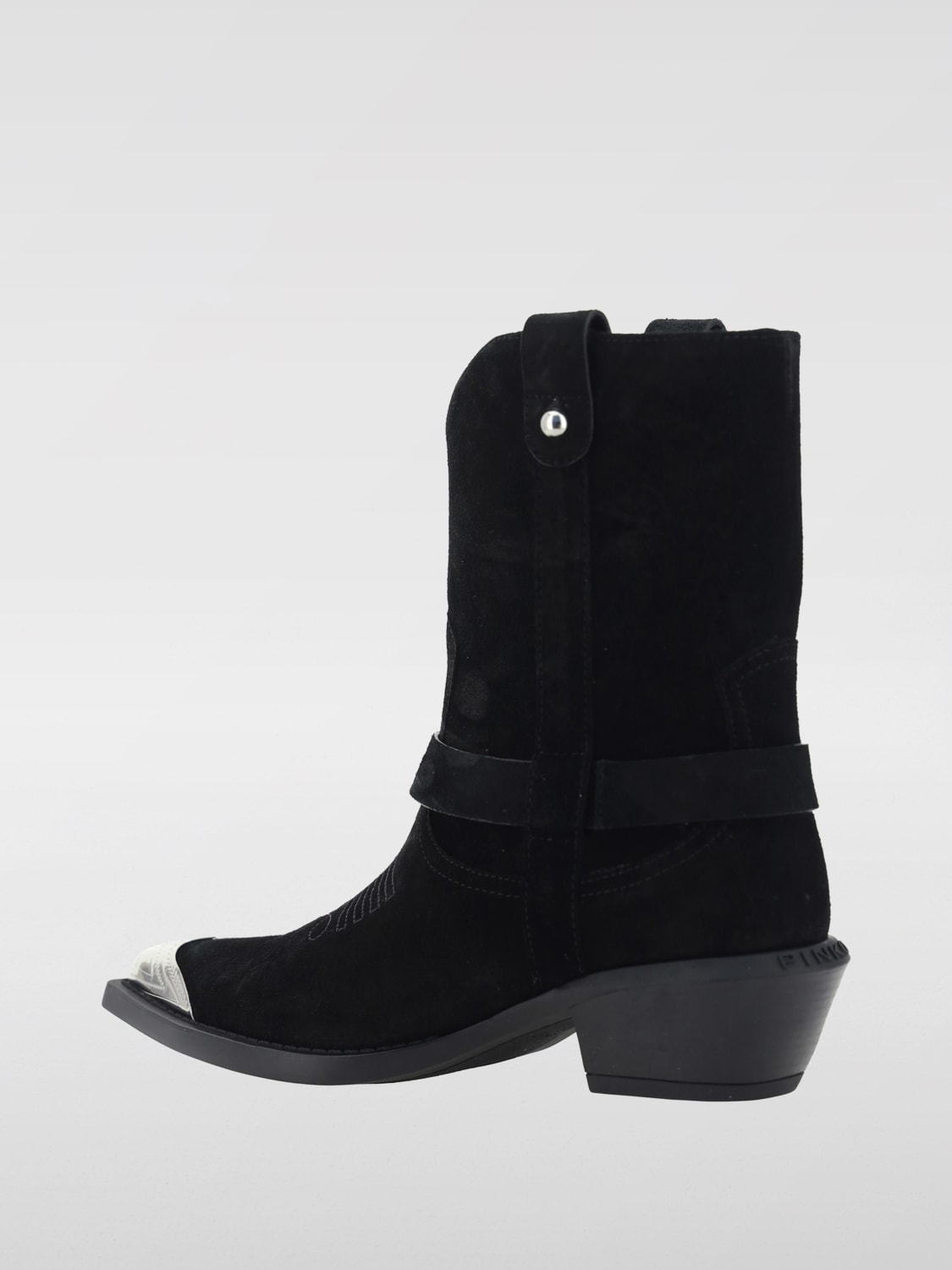 PINKO BOTTINES PLATES: Chaussures femme Pinko, Noir - Img 3