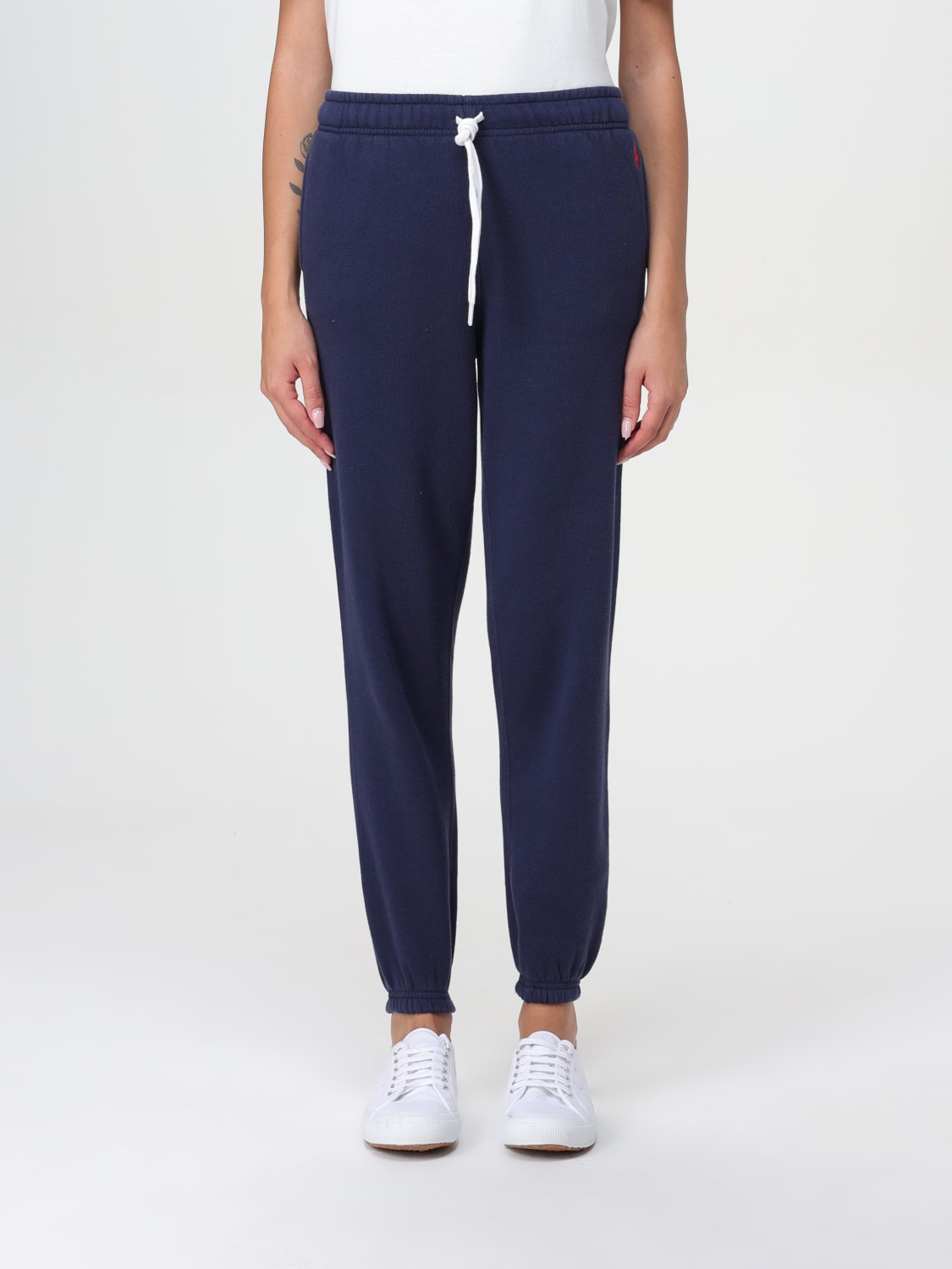 POLO RALPH LAUREN PANTS: Pants woman Polo Ralph Lauren, Blue - Img 1